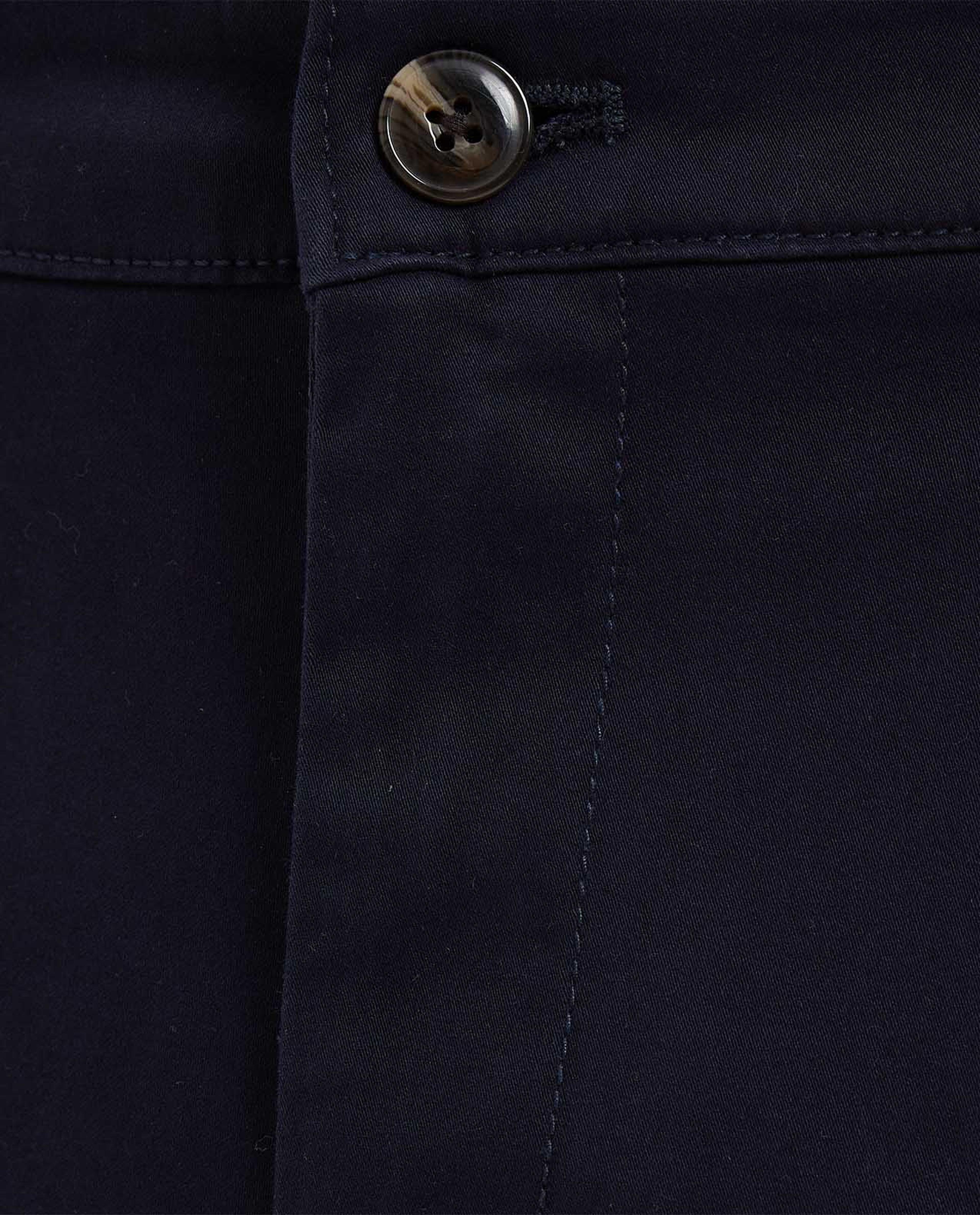 Solid Chino Pants with Button Closure