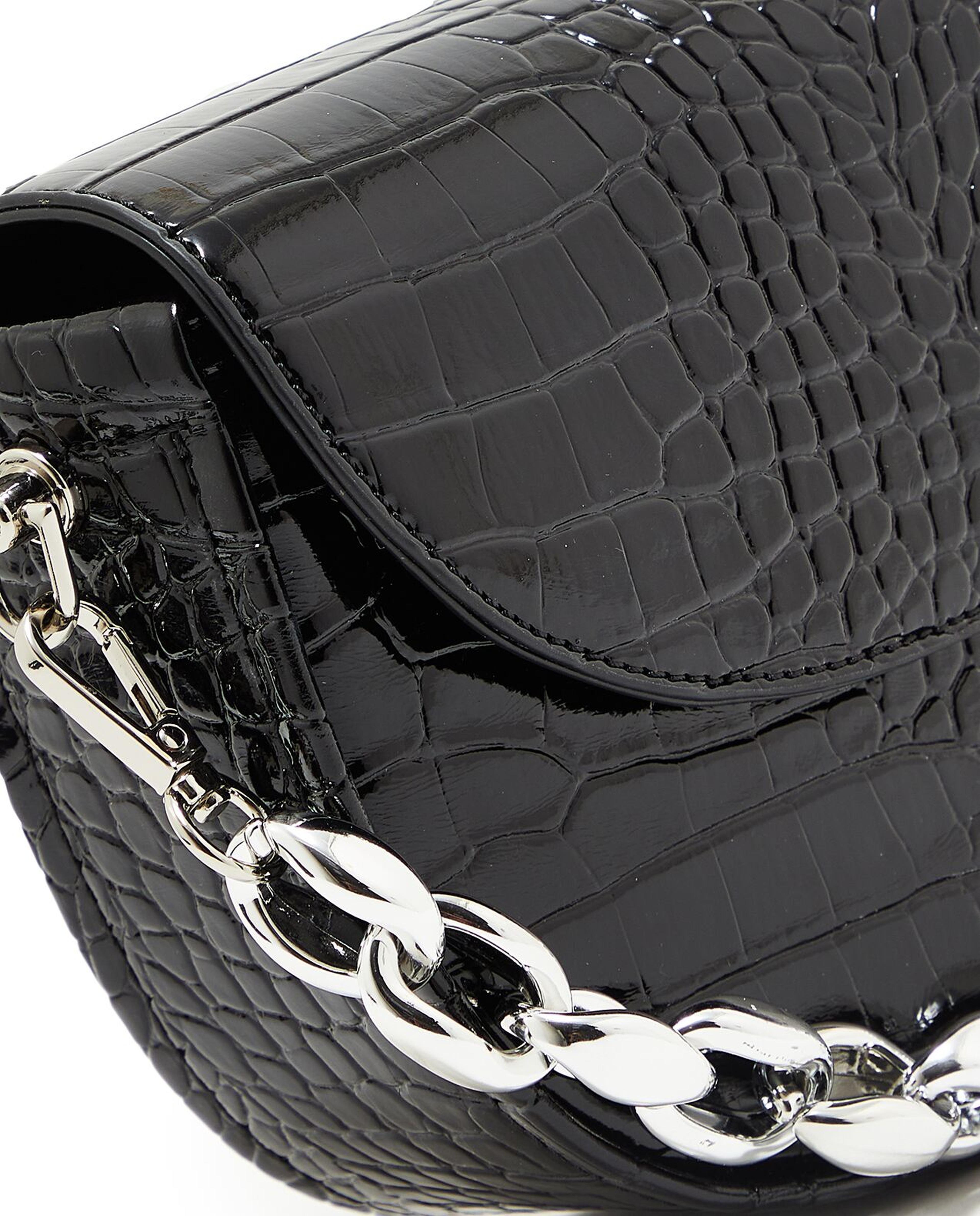 Croc Textured Crossbody Bag