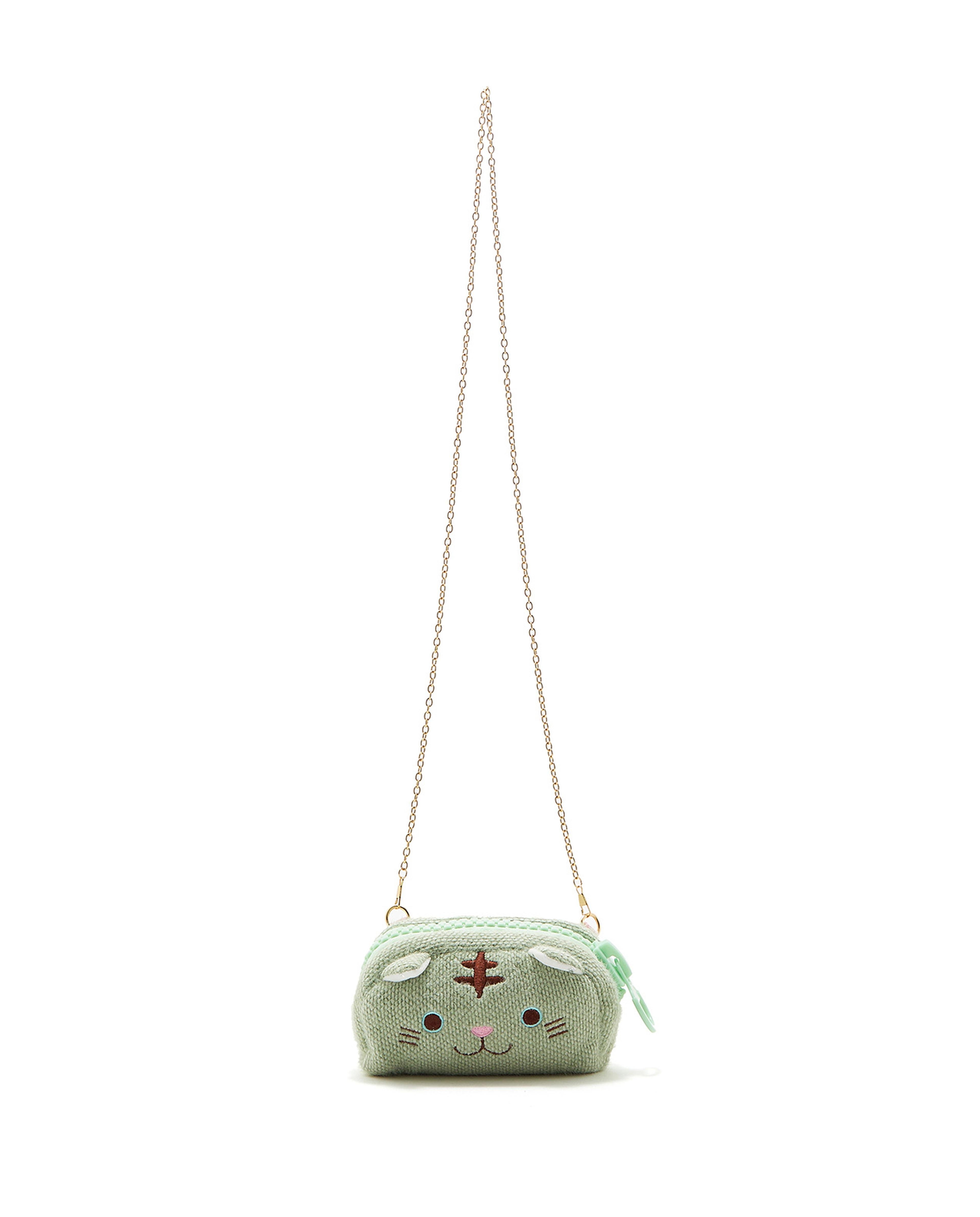 Embroidered Sherpa Crossbody Bag
