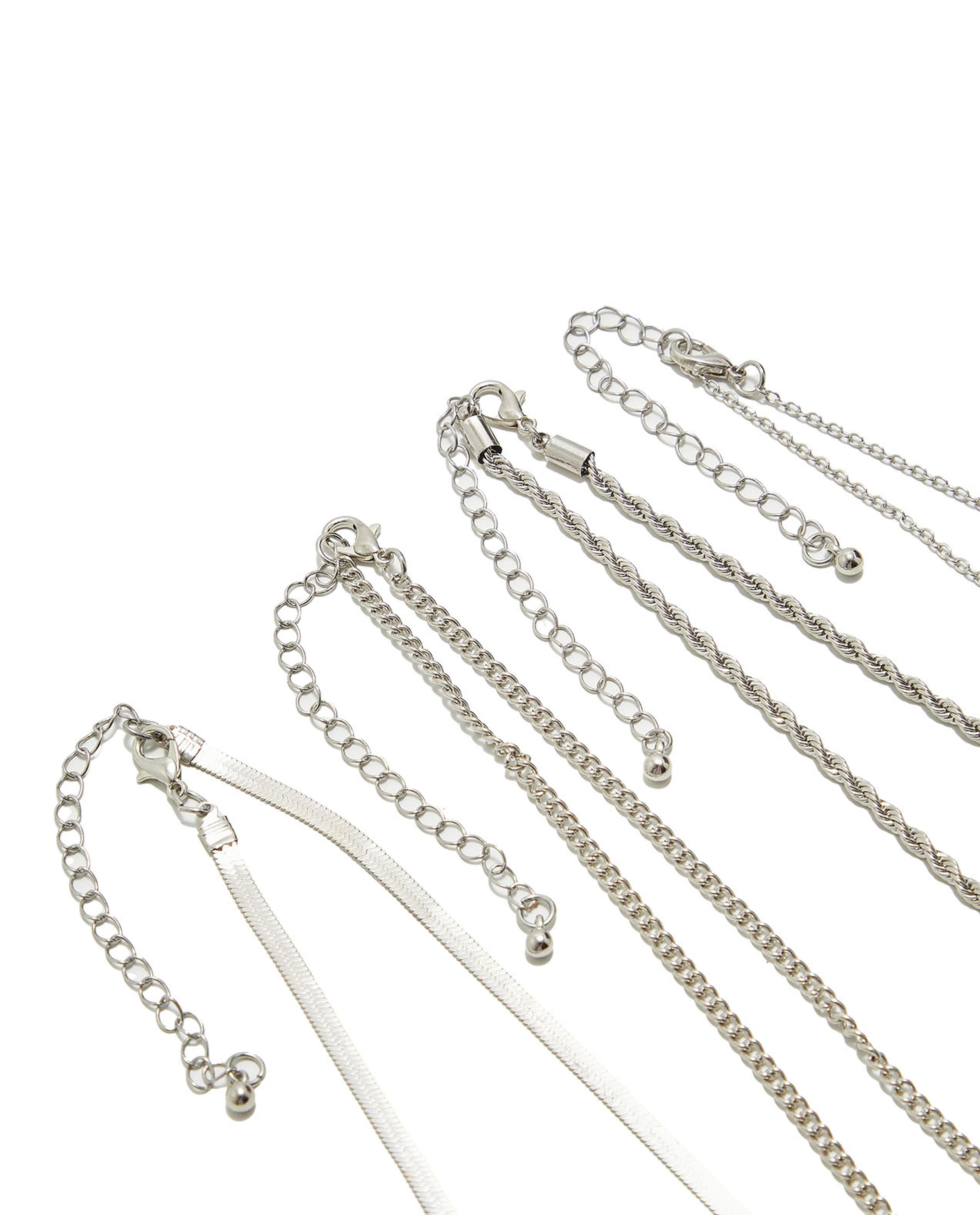 4-Piece Silver-Tone Necklaces
