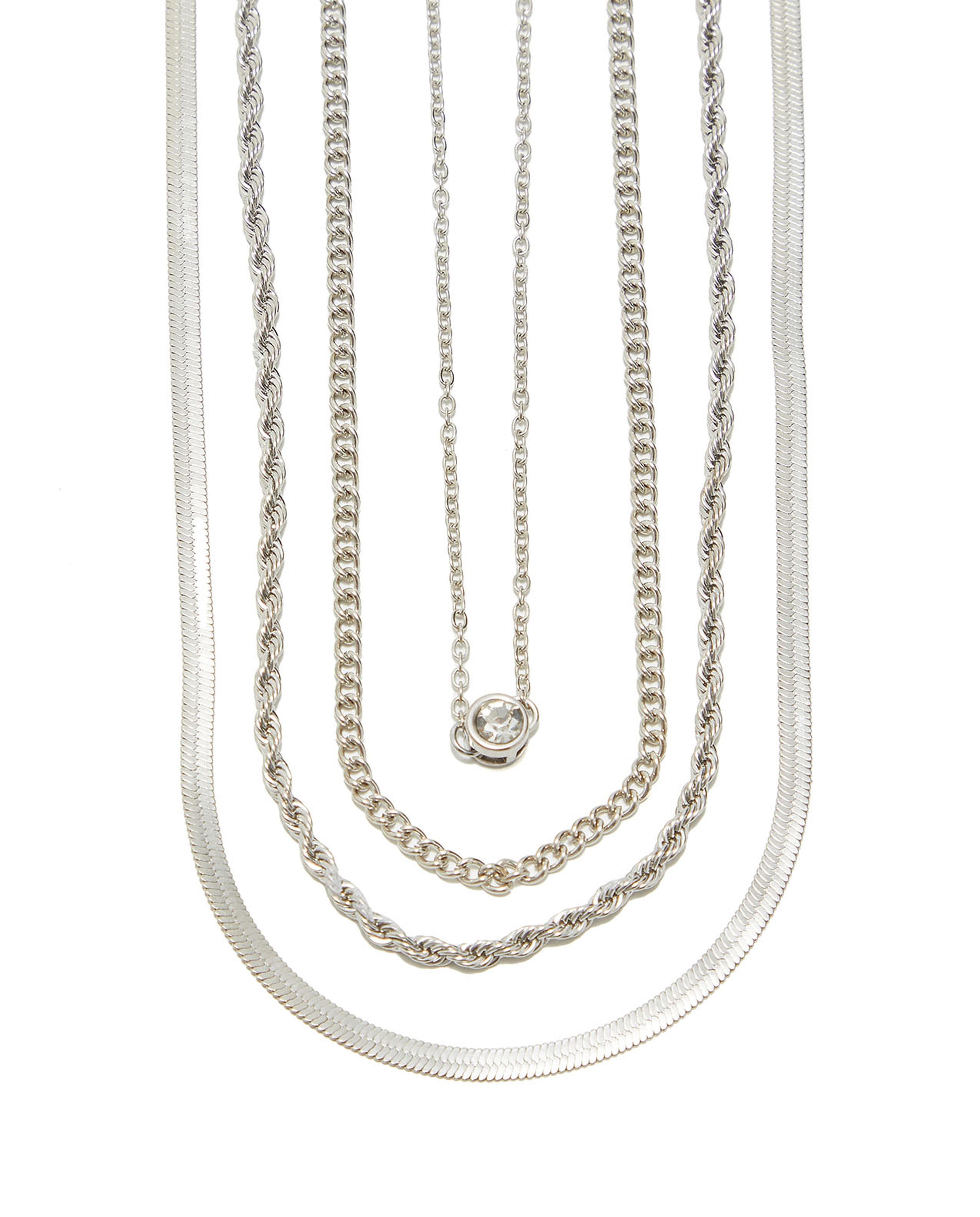 4-Piece Silver-Tone Necklaces