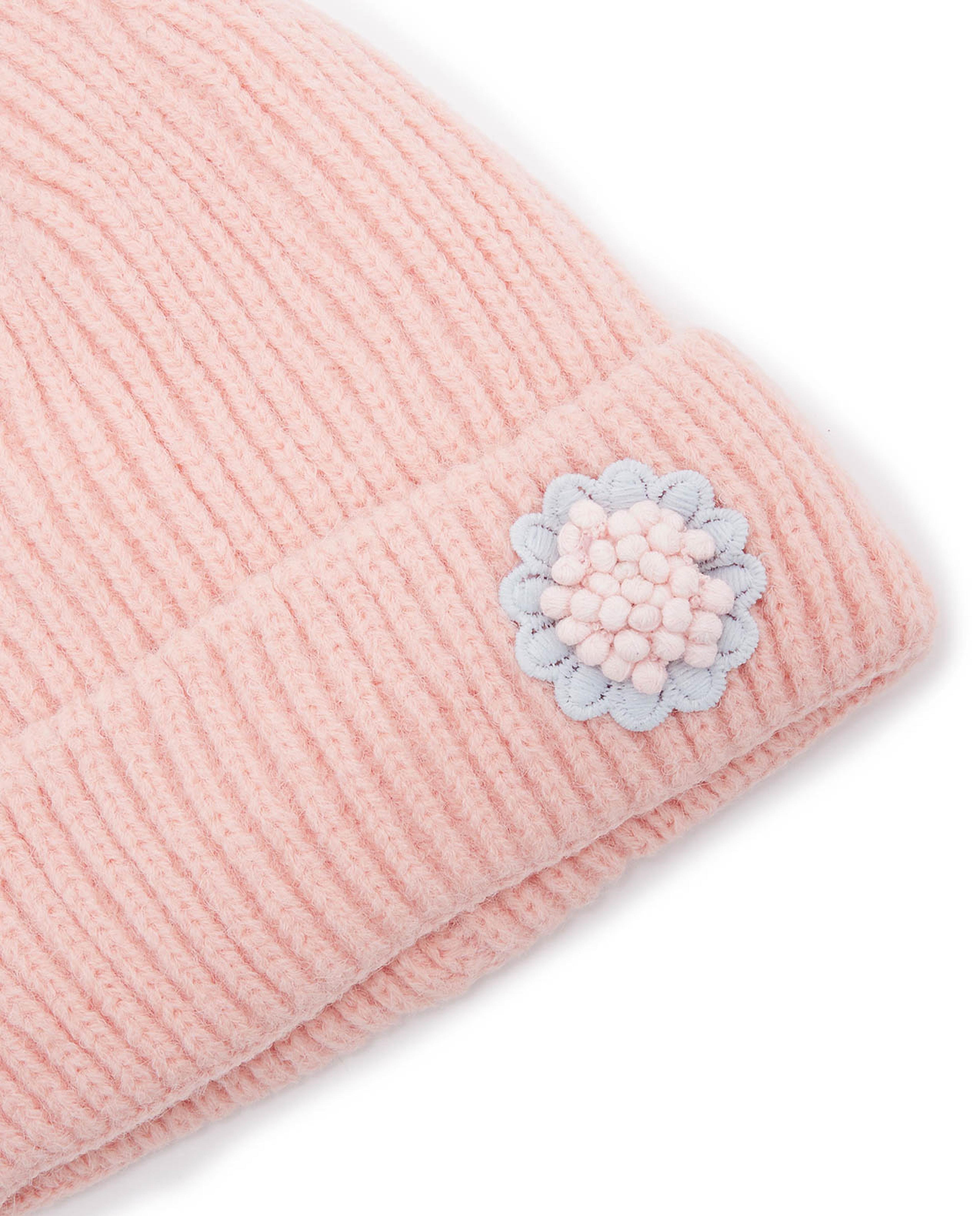 Embroidered Beanie with Crown