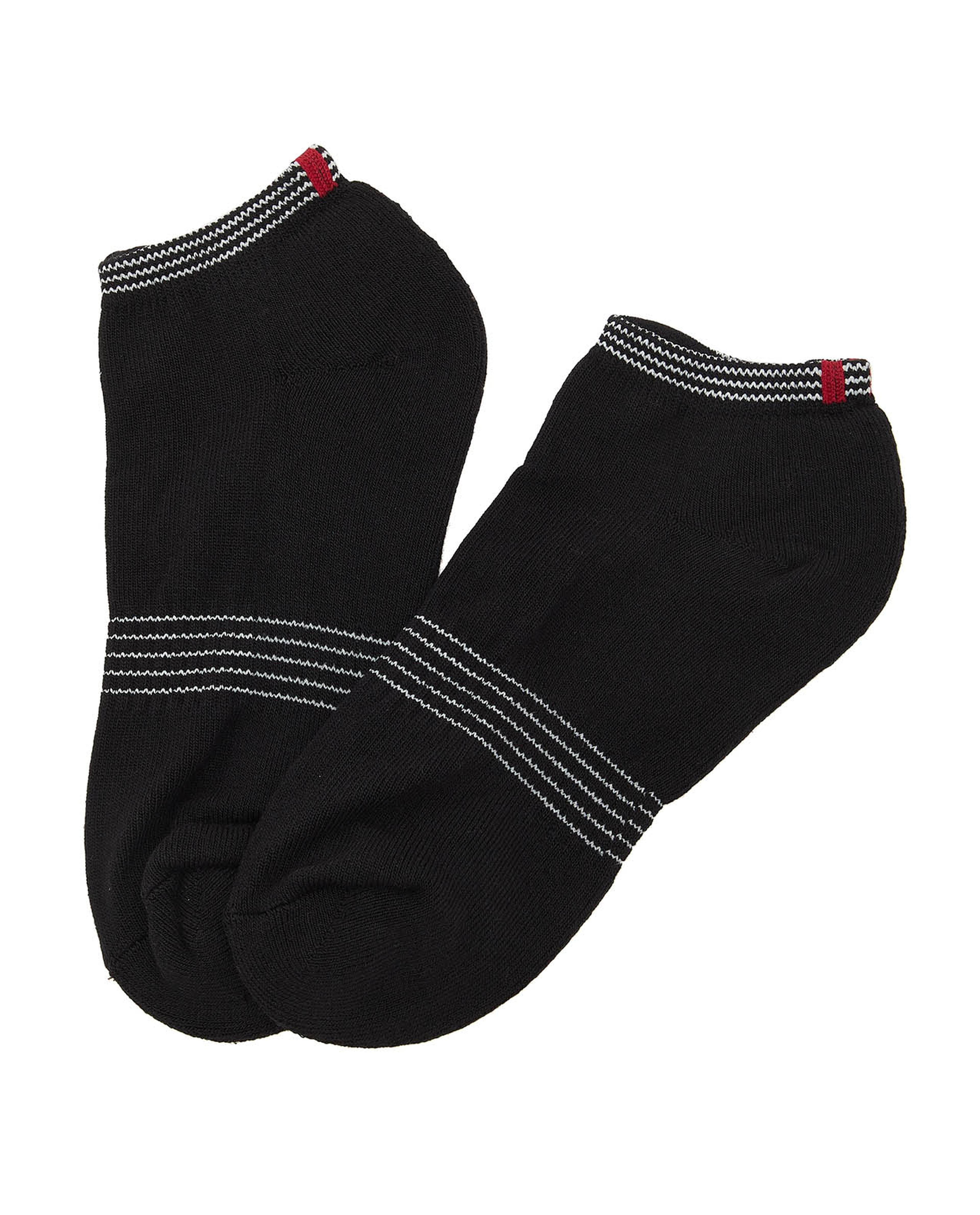 3 Pack Stripe Detail Ankle Socks