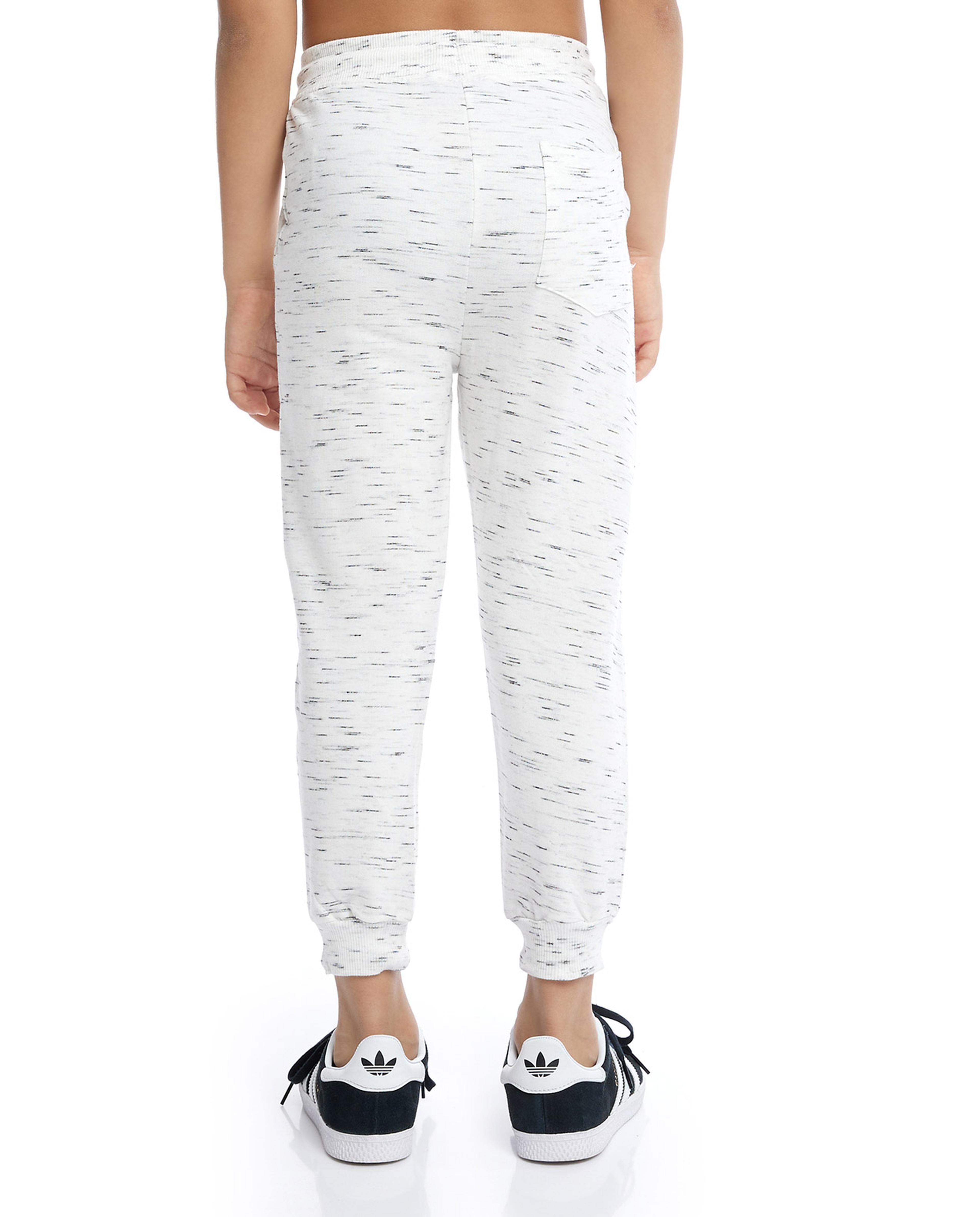 Print Detail Joggers with Drawstring Waist