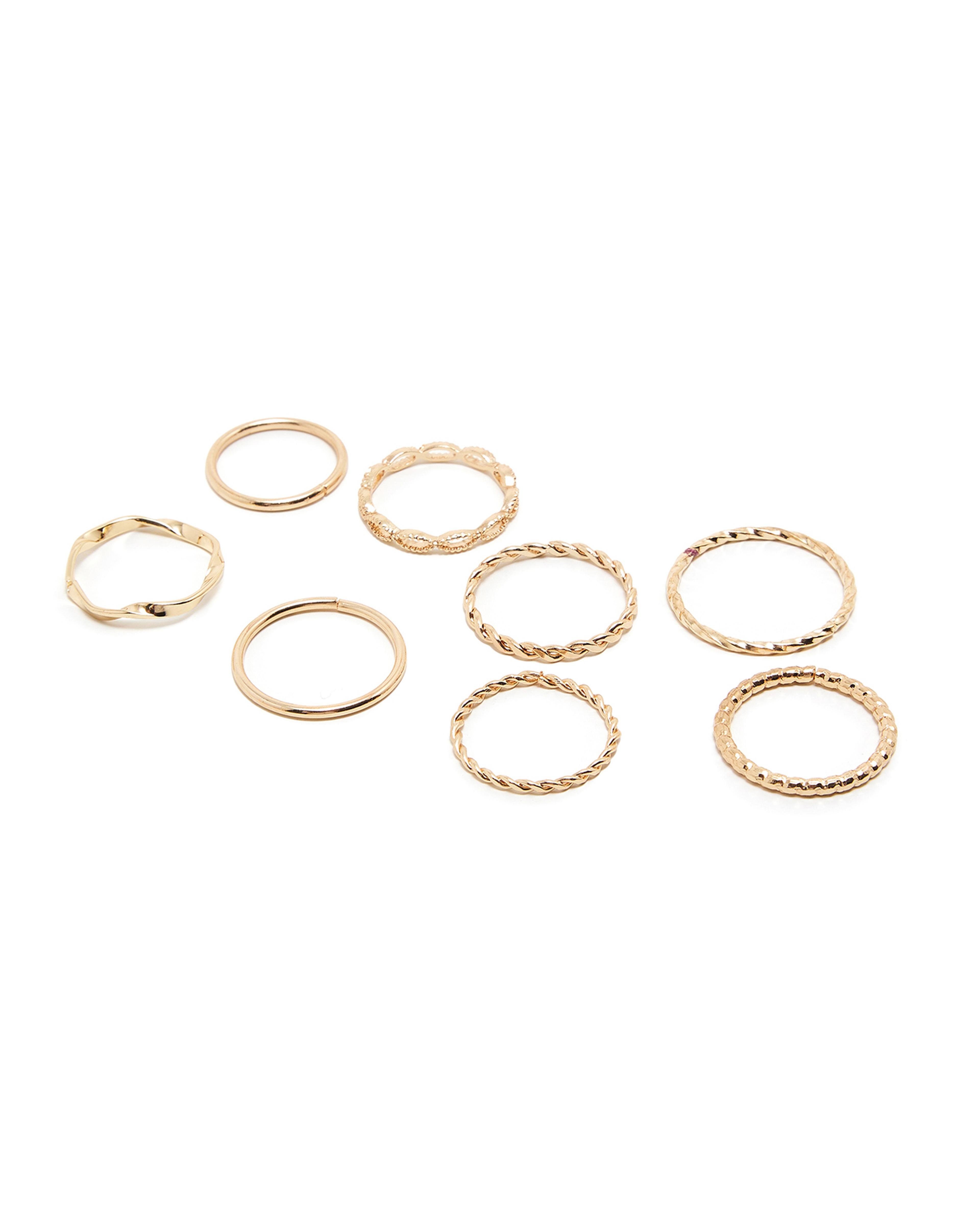 Multipack Gold-Tone Rings