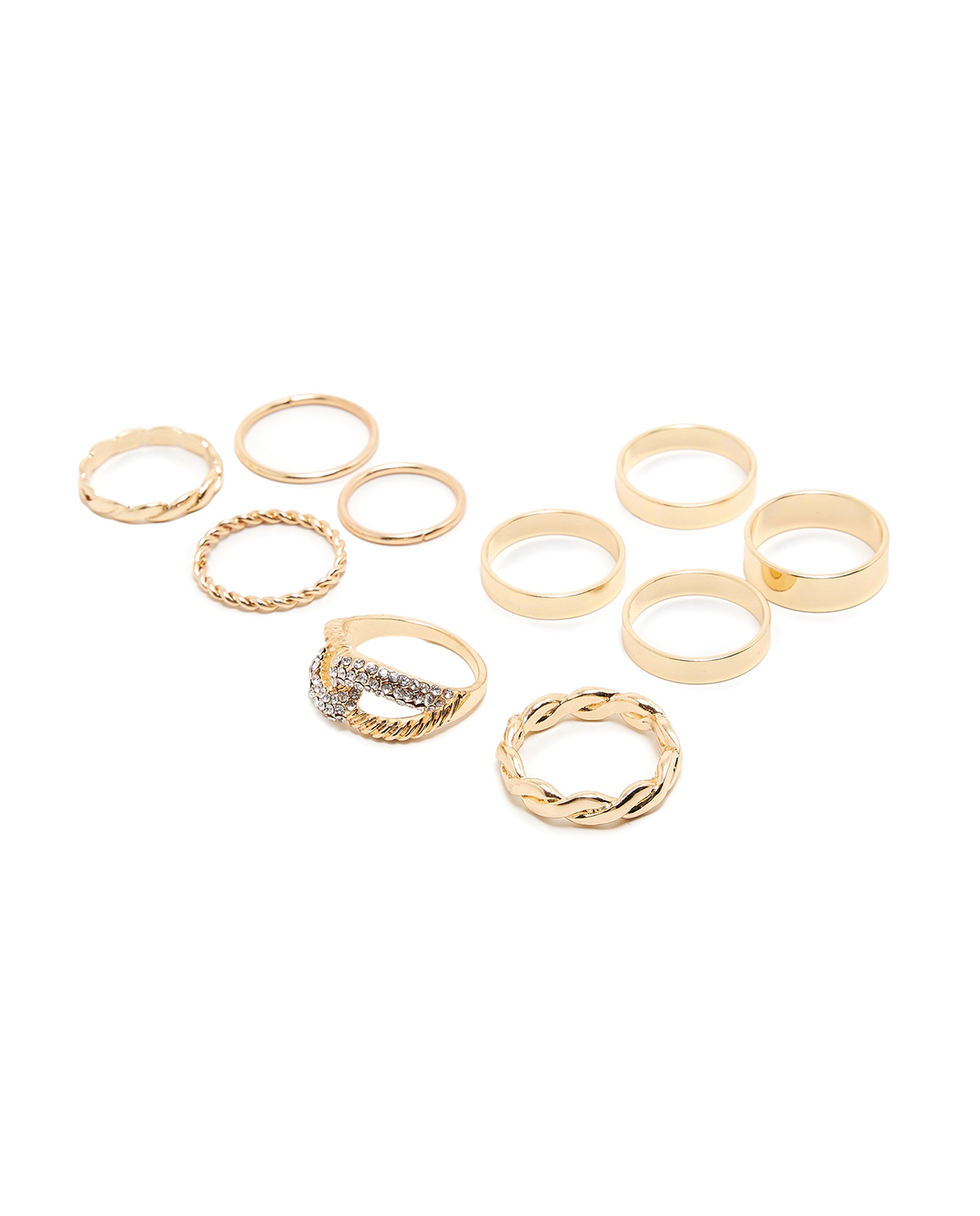 Multipack Gold-Tone Rings