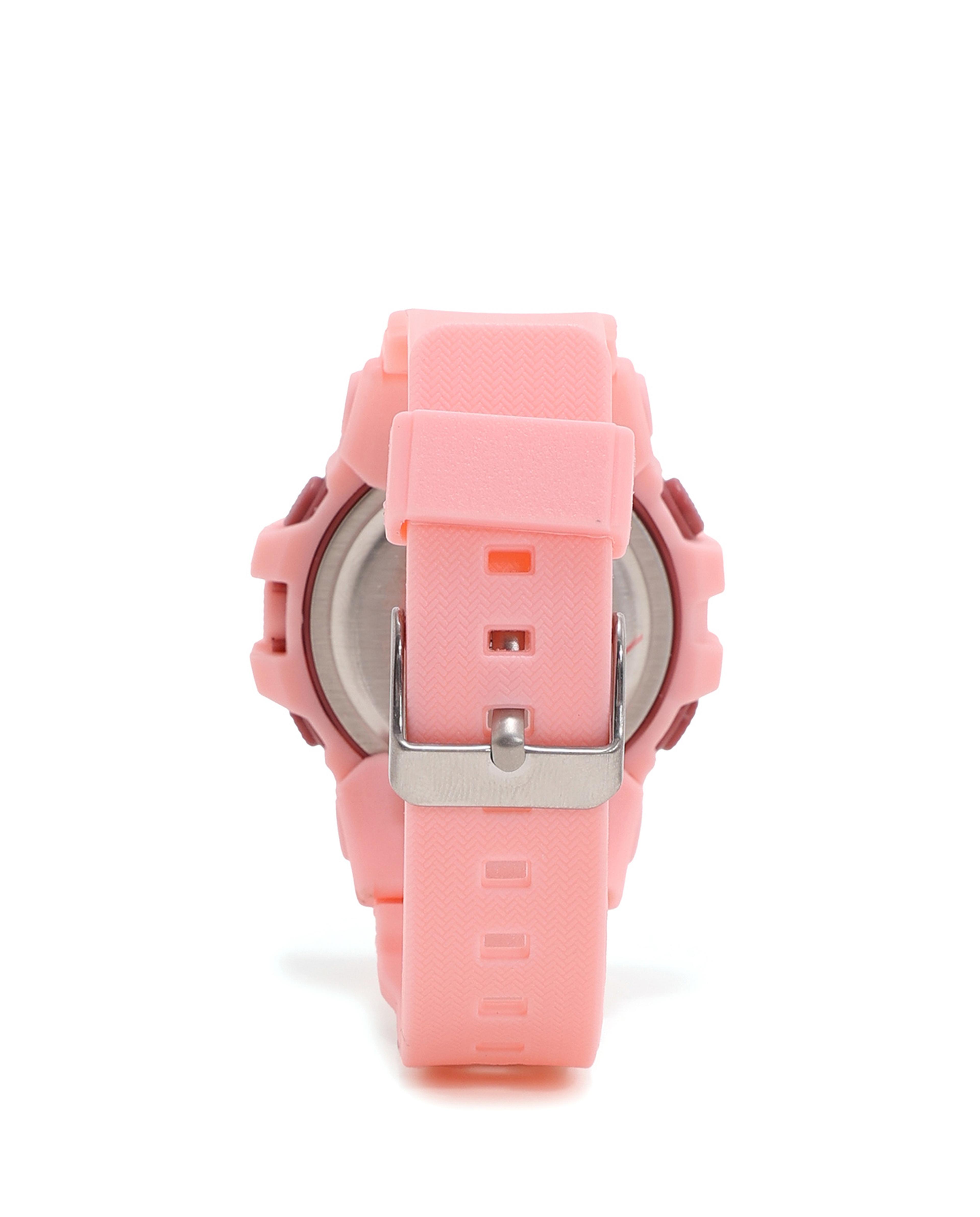 Round Dial Digital Watch