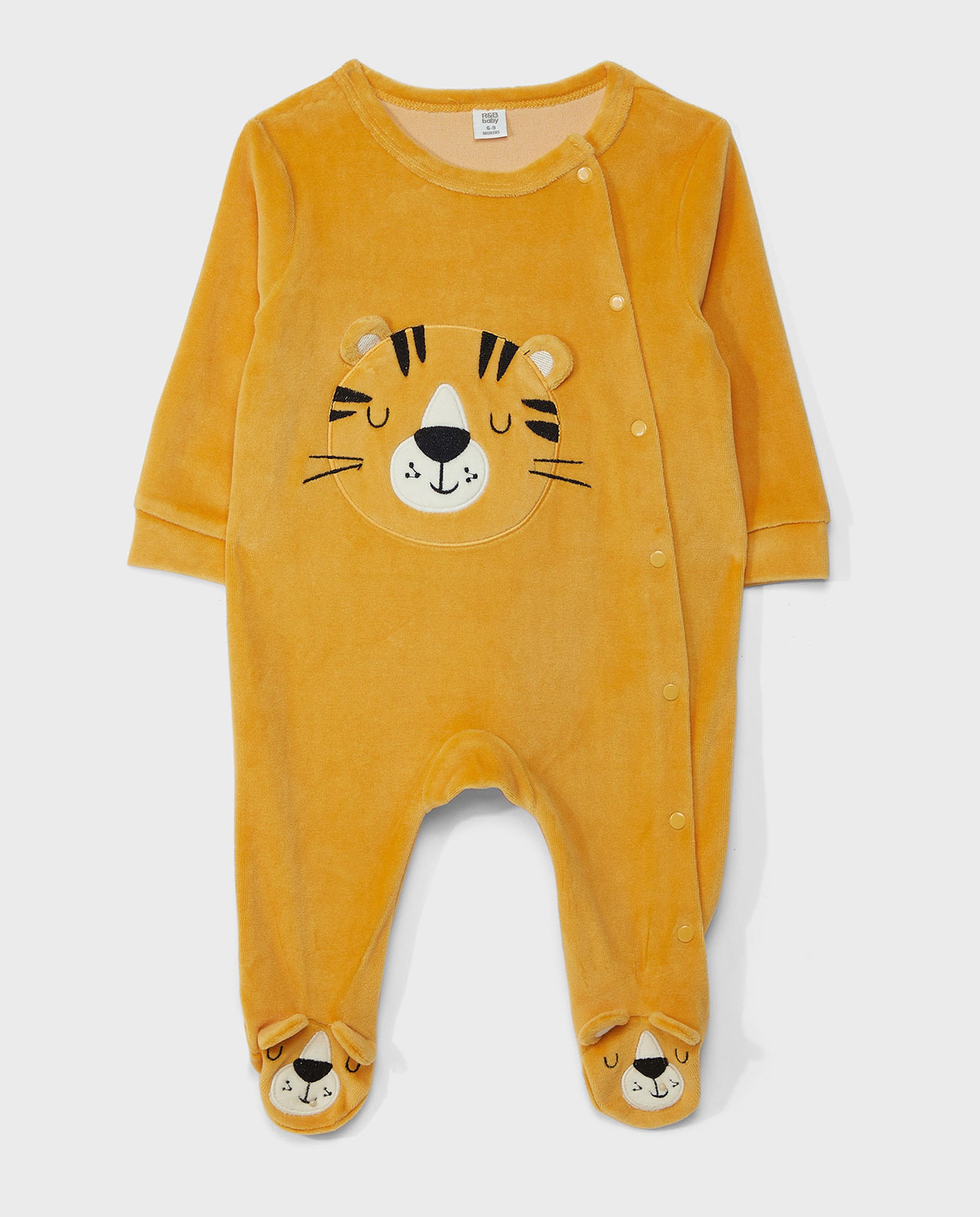 Applique Detail Footed Sleepsuit
