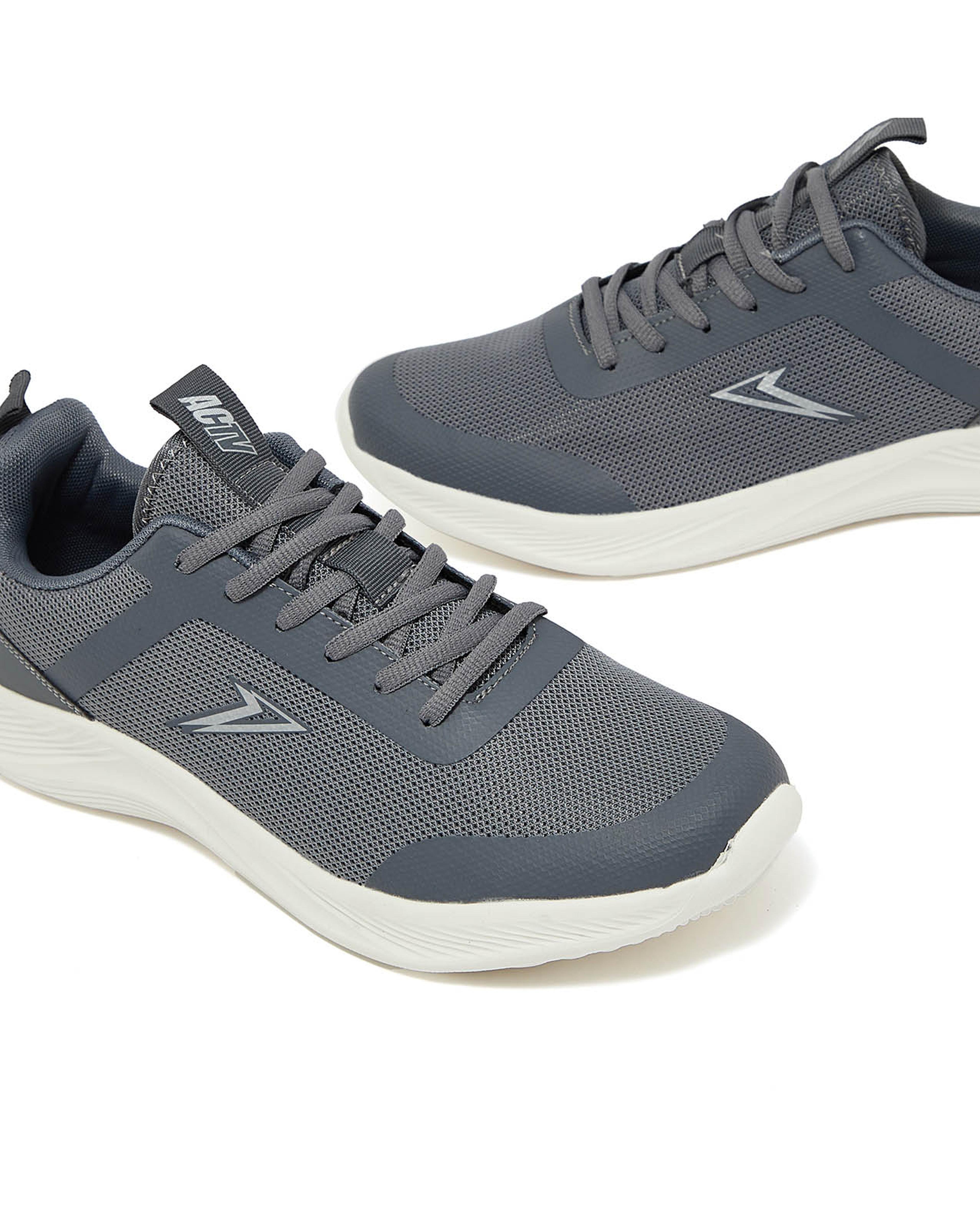 Mesh Lace-Up Running Shoes