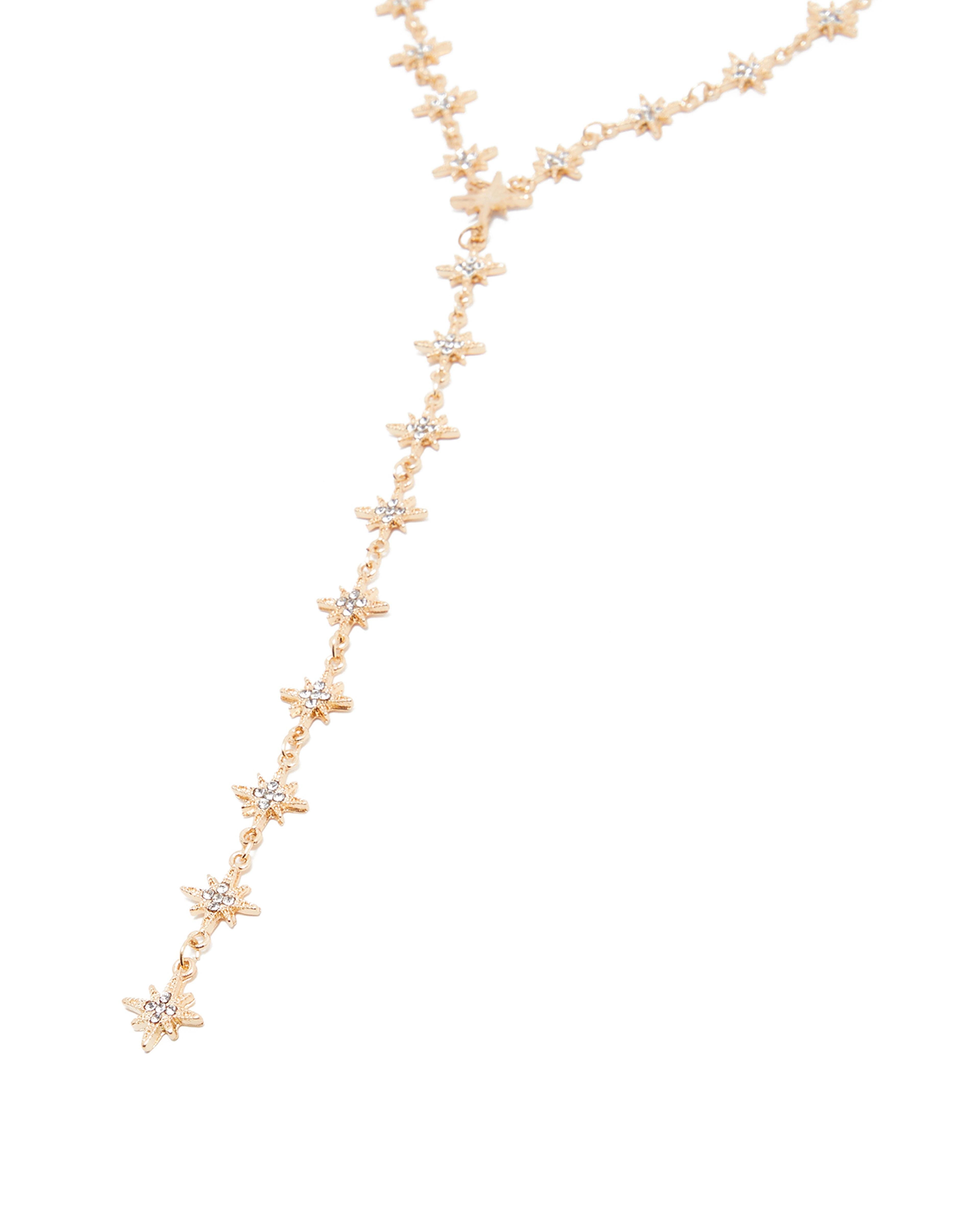 Stone Embellished Y-Necklace