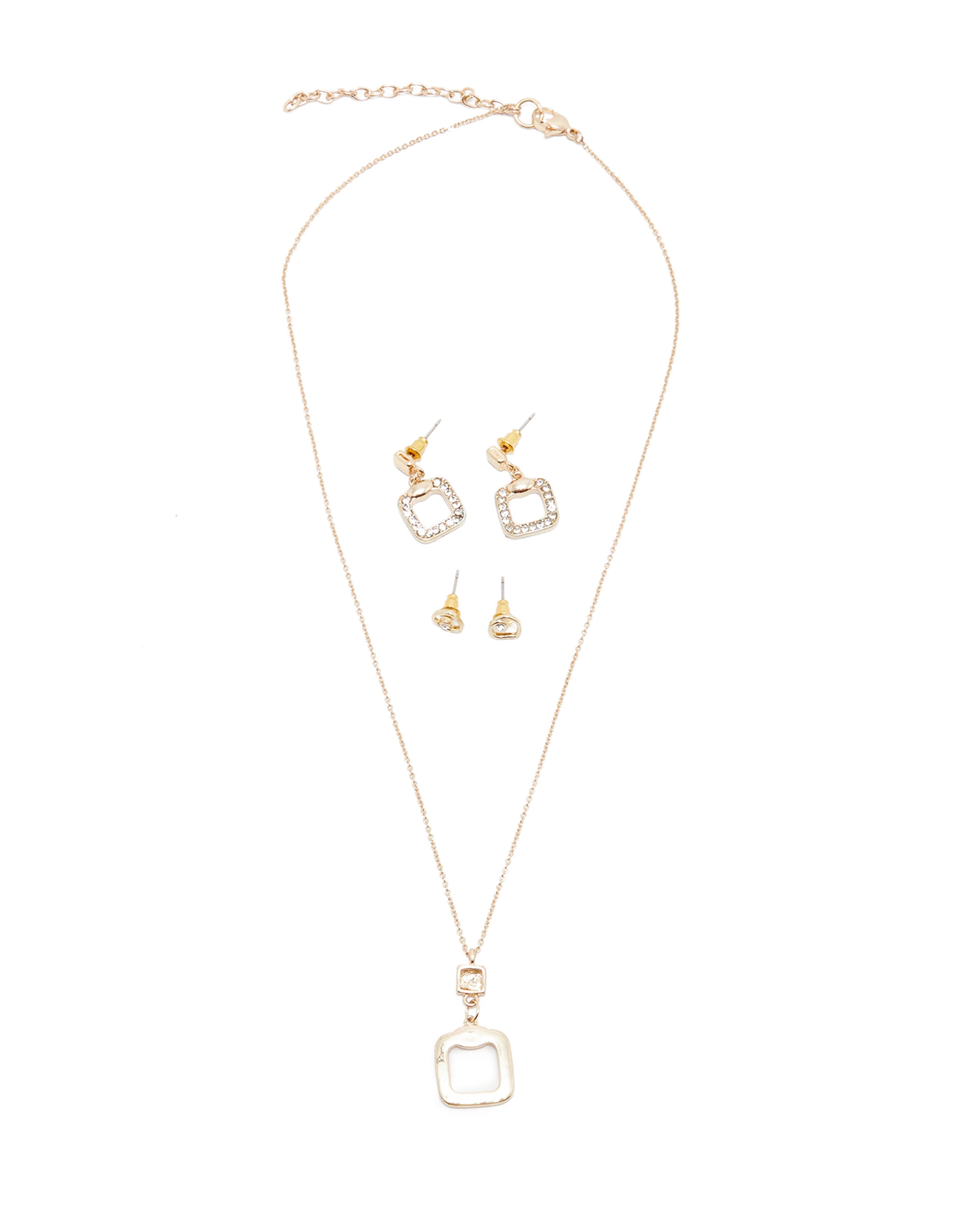 Earrings and Necklace Set