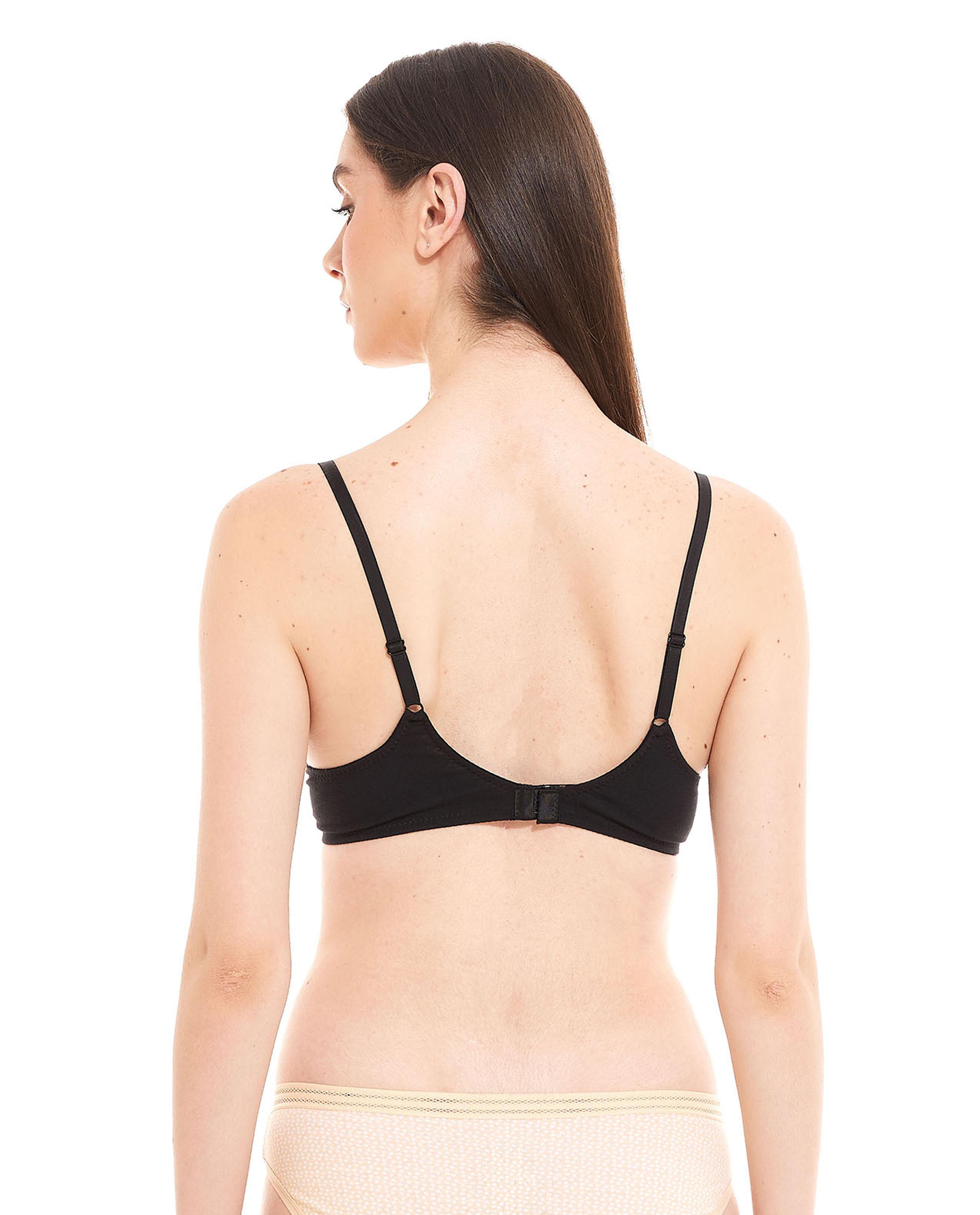 Pack of 2 Solid Lightly Padded Bras