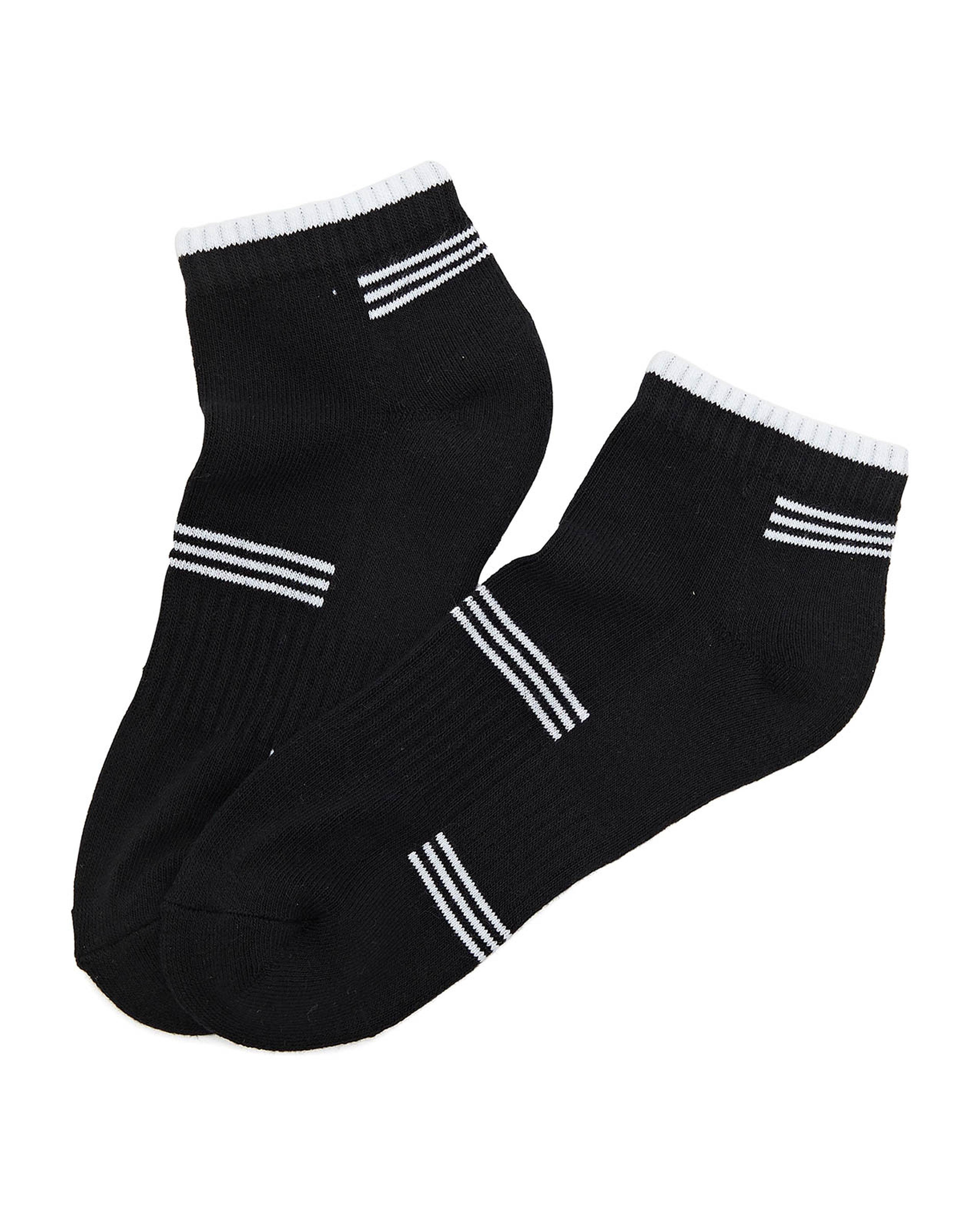 Pack of 3 Stripe Detail Ankle Socks