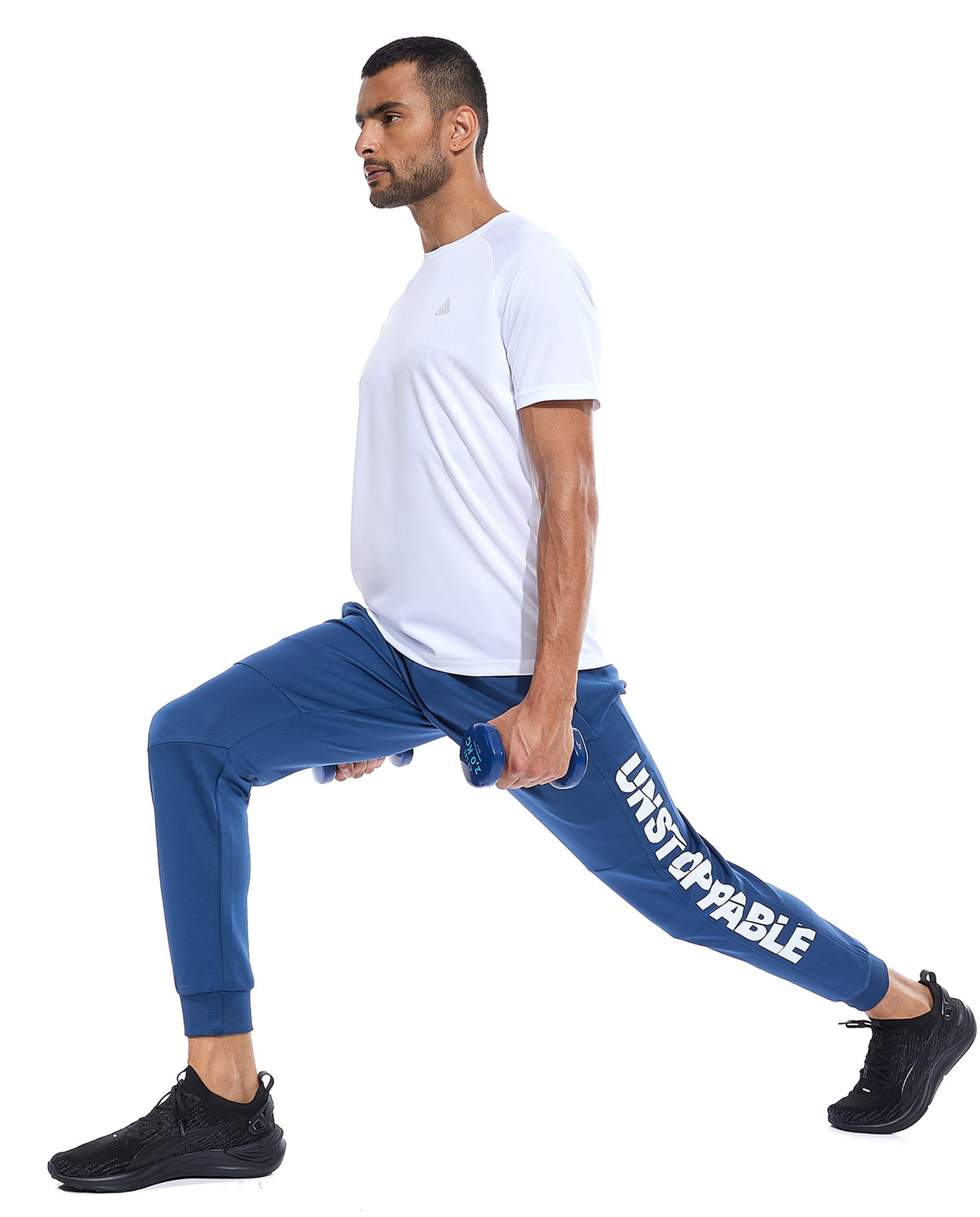 Printed Active Joggers with Drawstring Waist