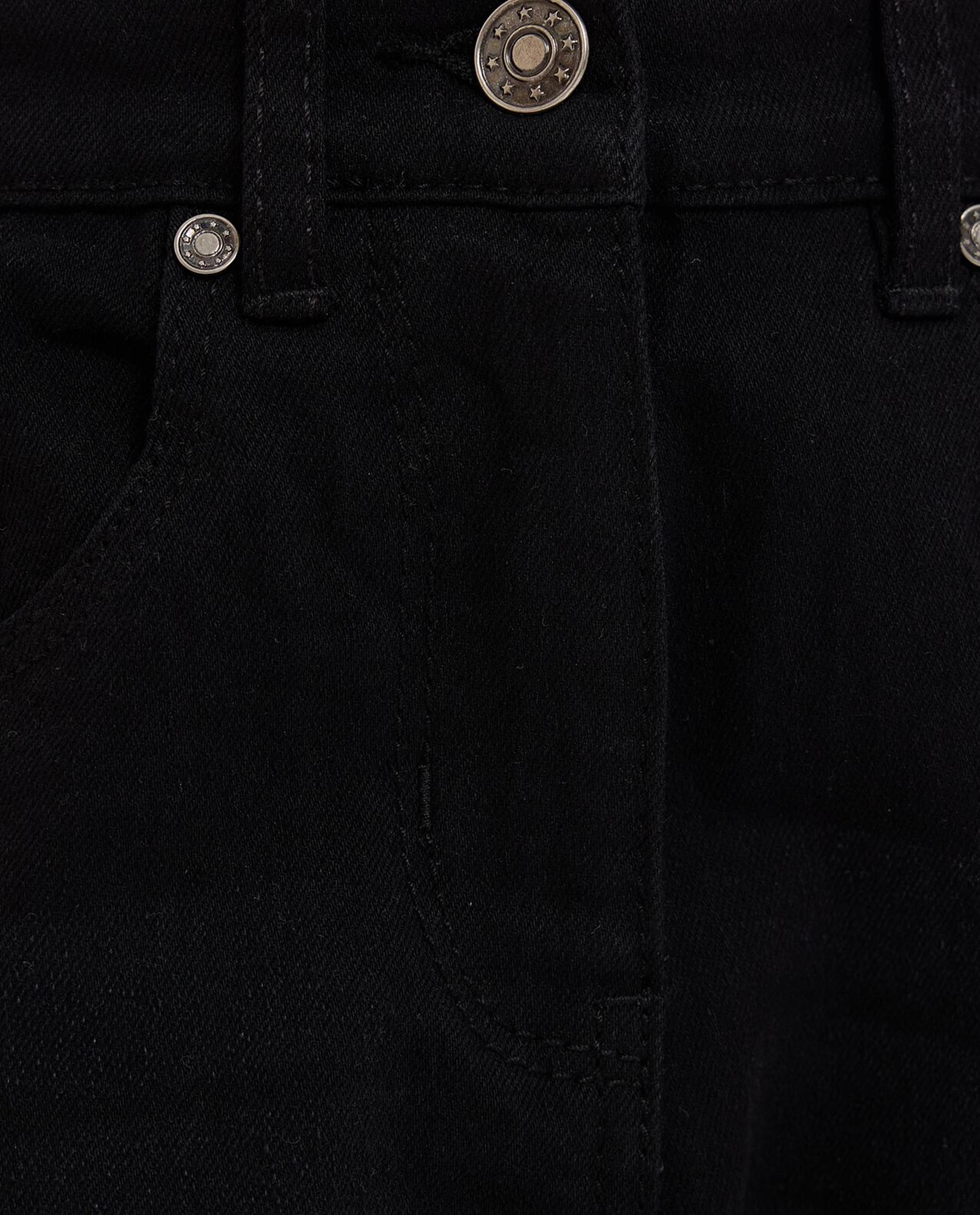 Solid Straight Fit Jeans with Button Closure