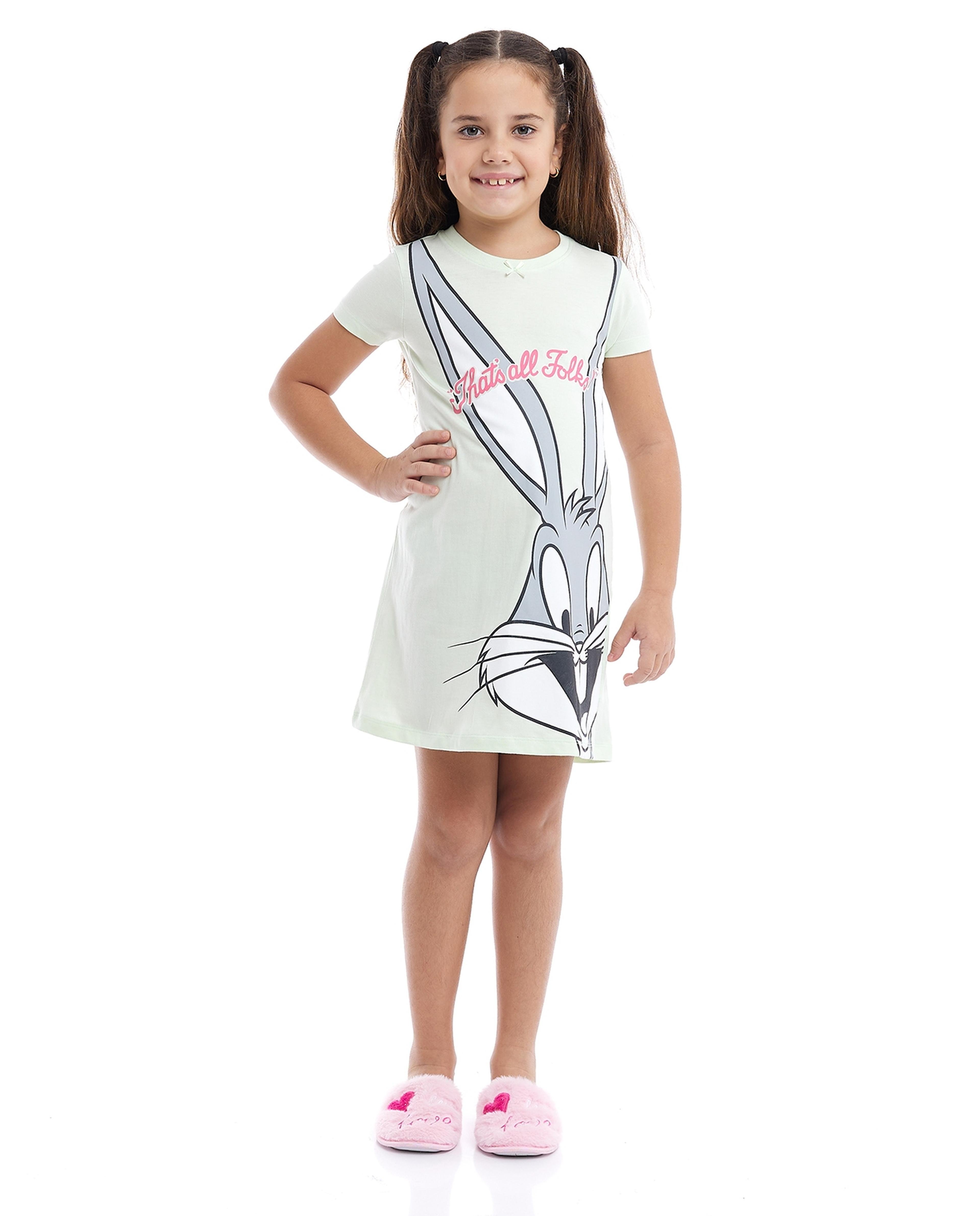 Bugs Bunny Nightdress with Short Sleeves