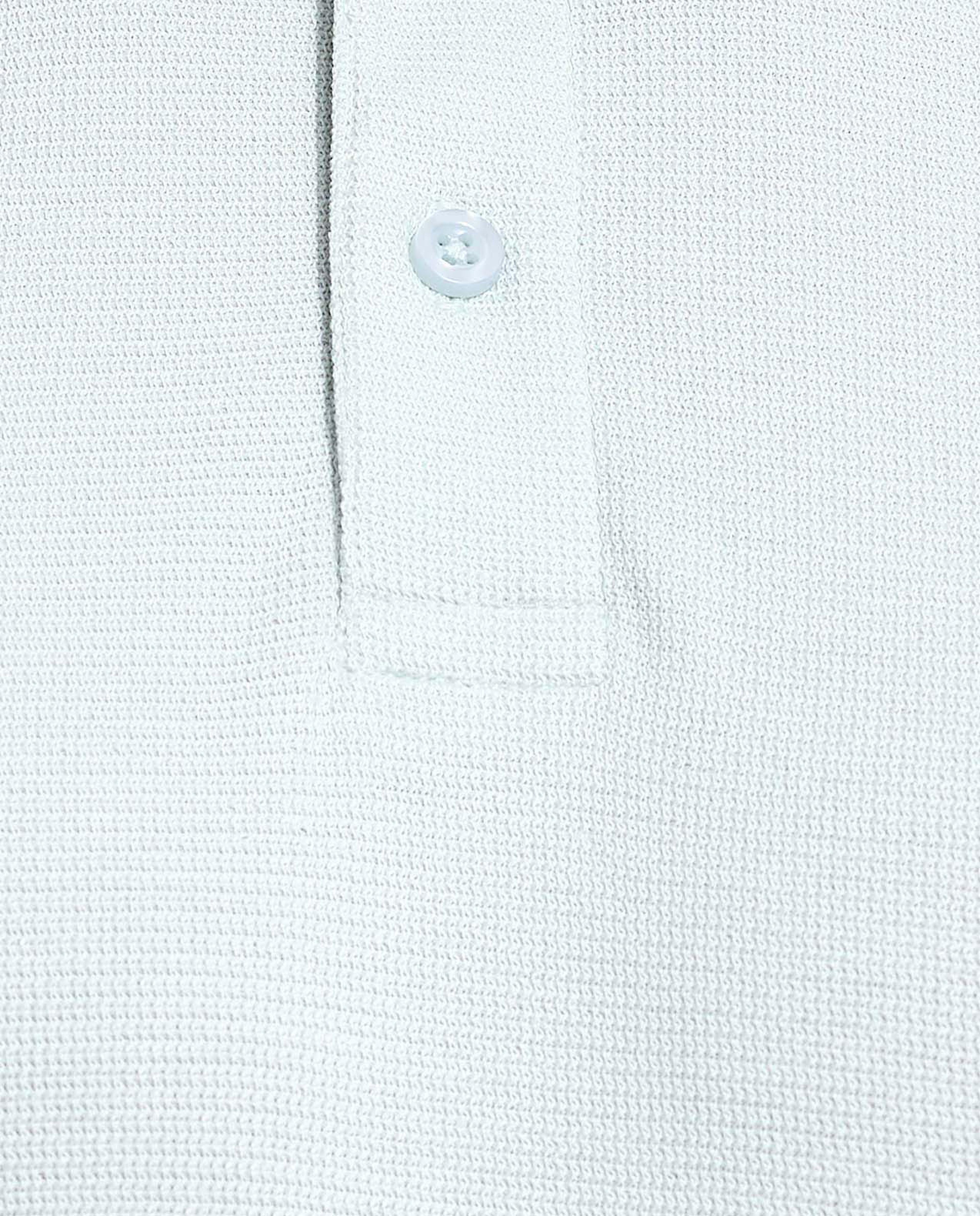 Textured Polo T-Shirt with Short Sleeves