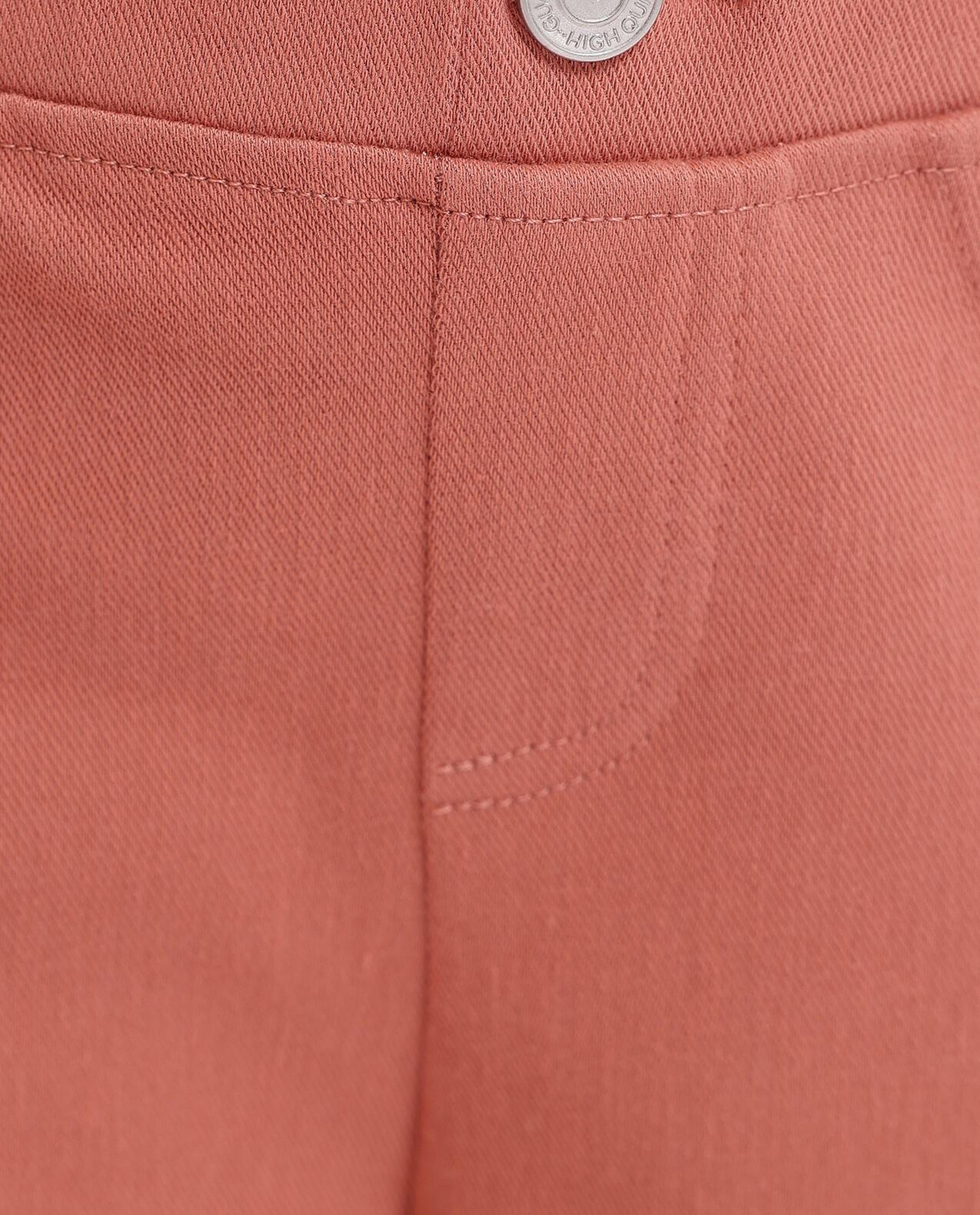 Solid Skinny Pants with Elastic Waist
