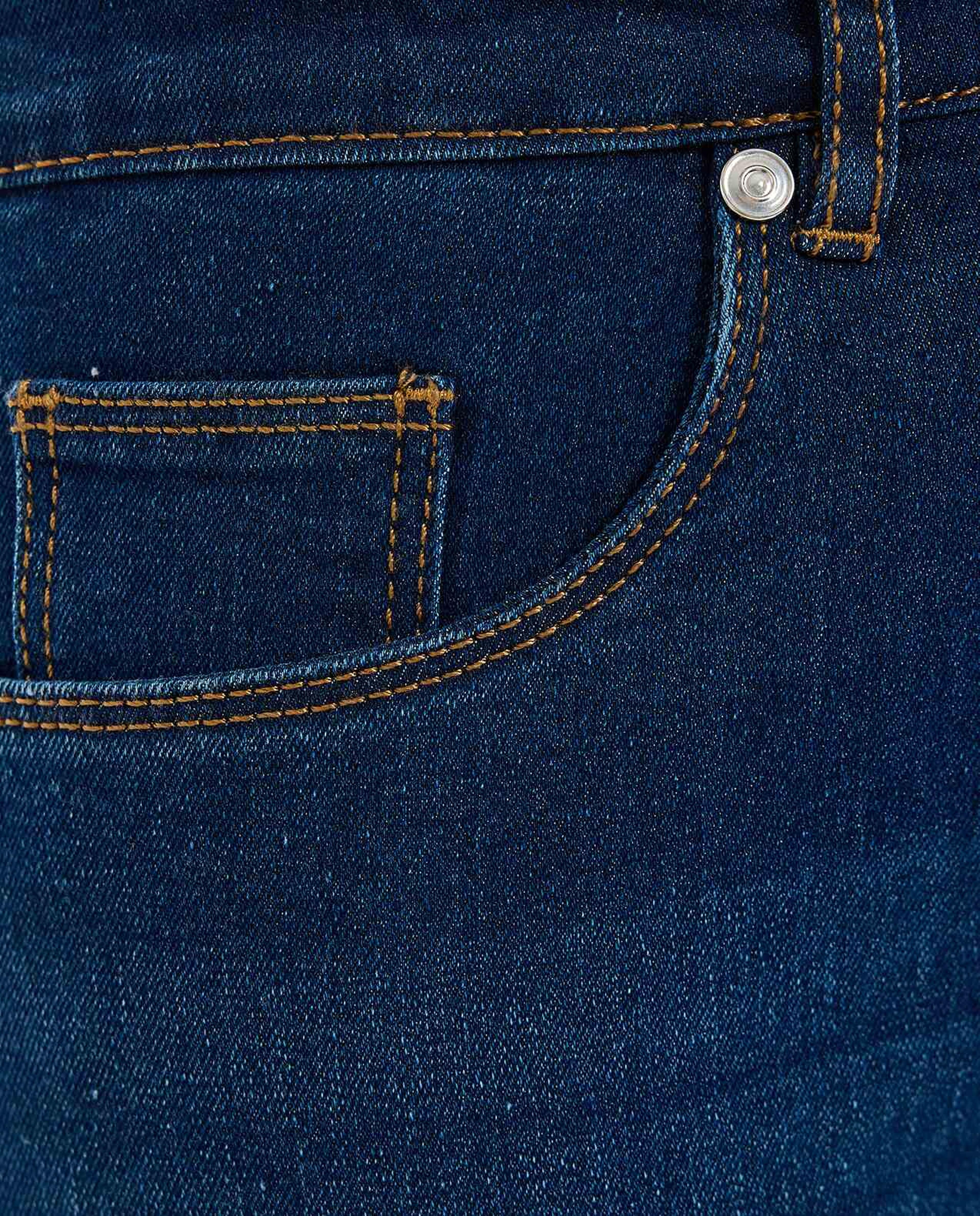 Faded Jeans with Button Closure