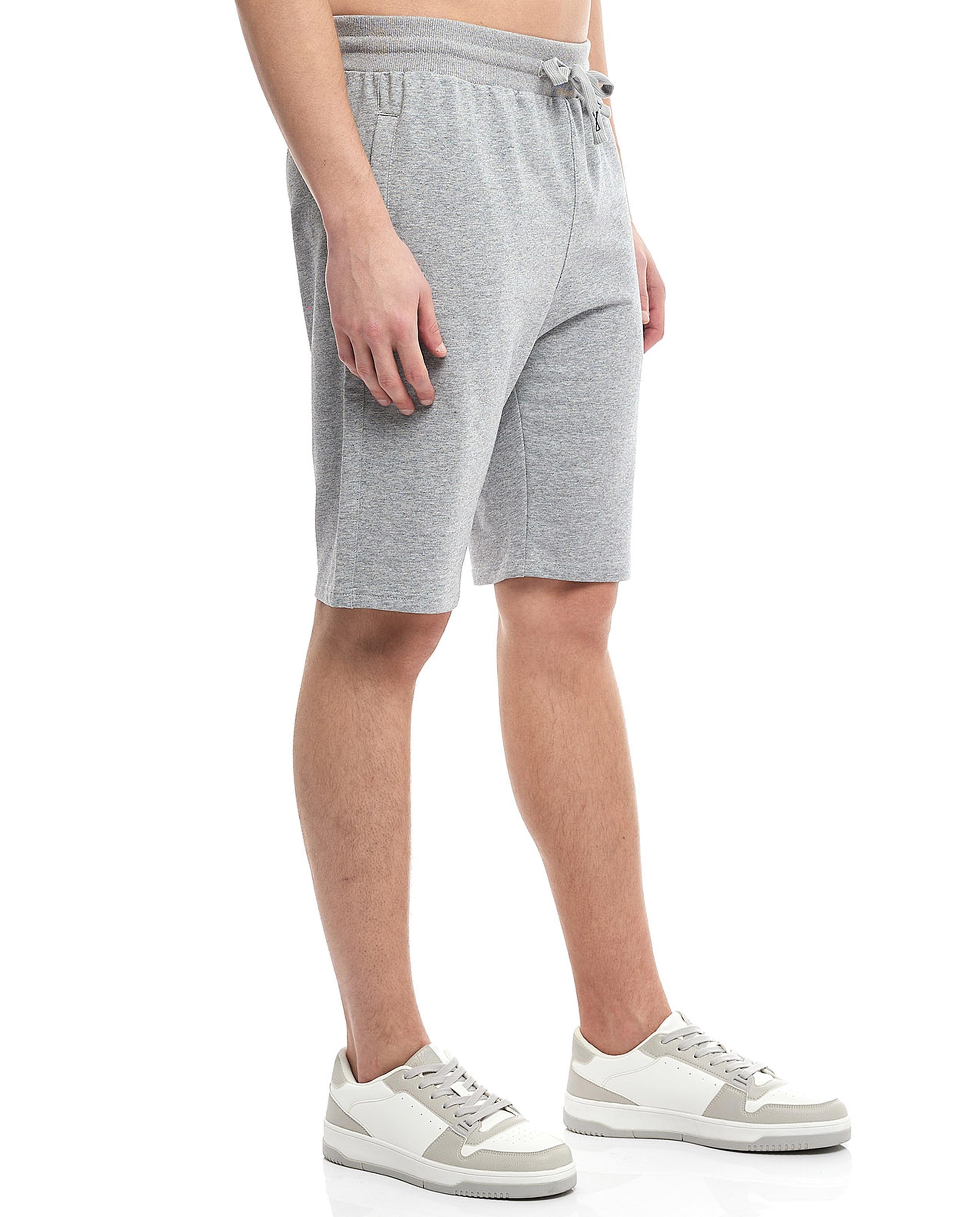 Knitted Shorts with Drawstring Waist
