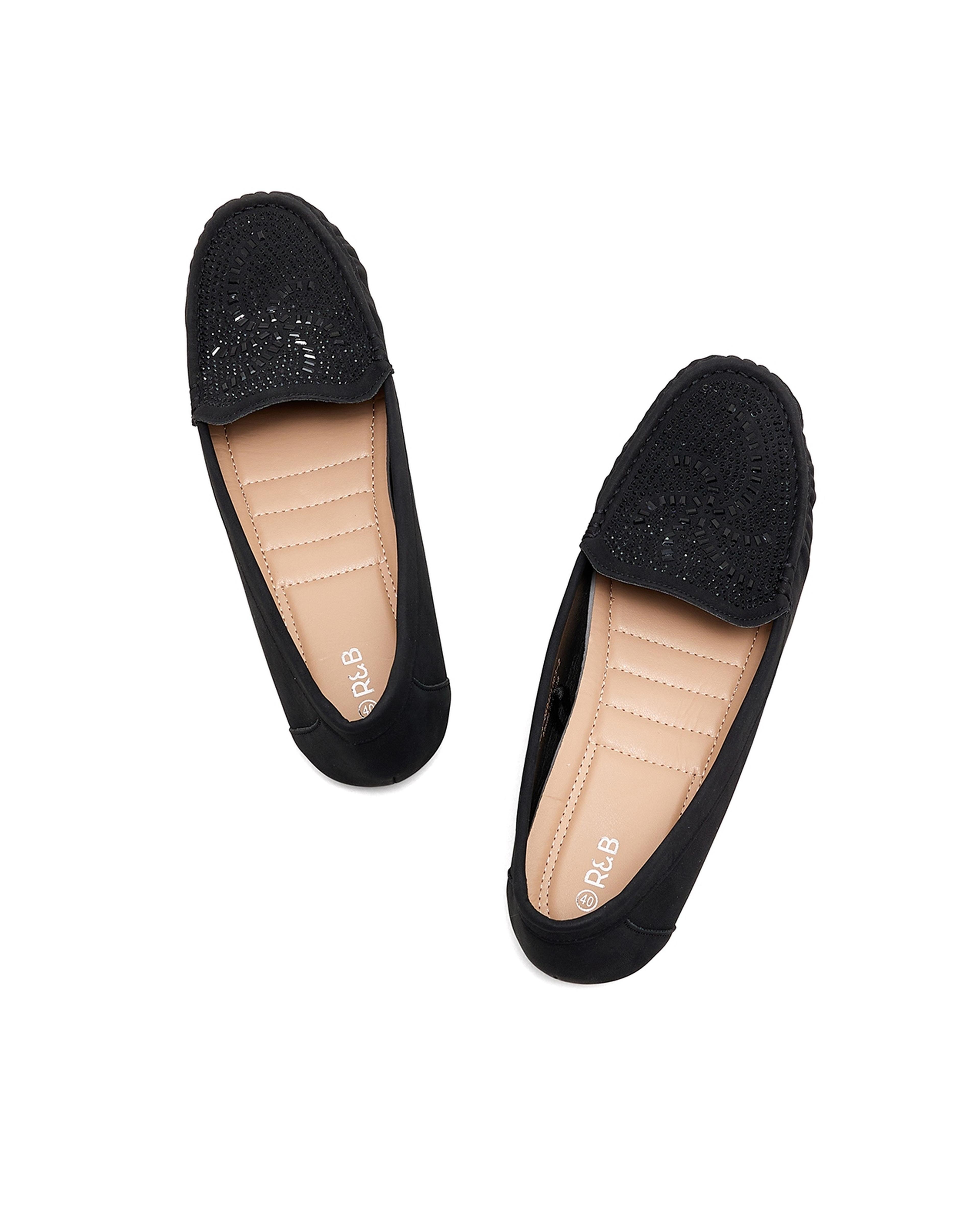 Embellished Loafers