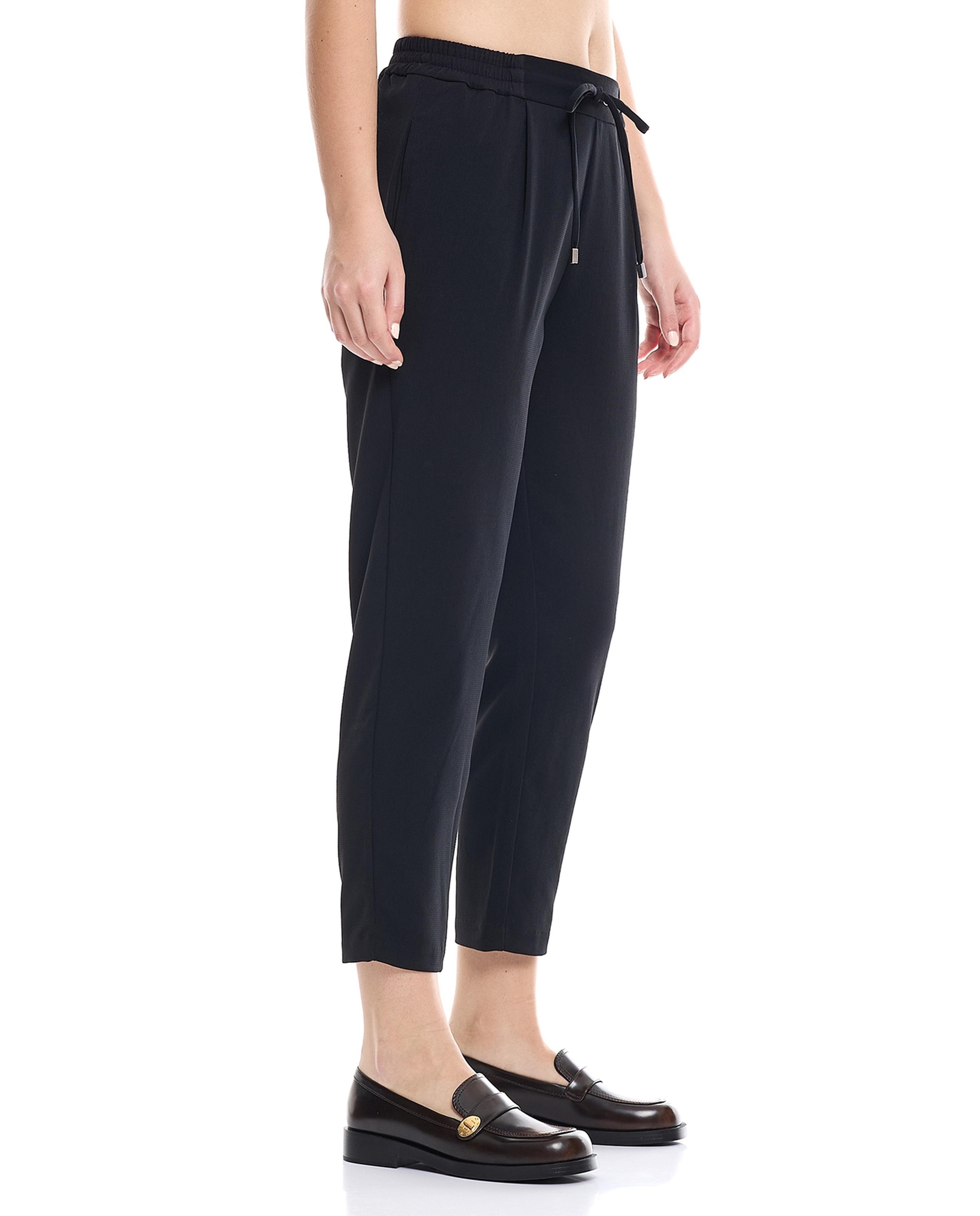 Solid Tapered Pants with Drawstring Waist