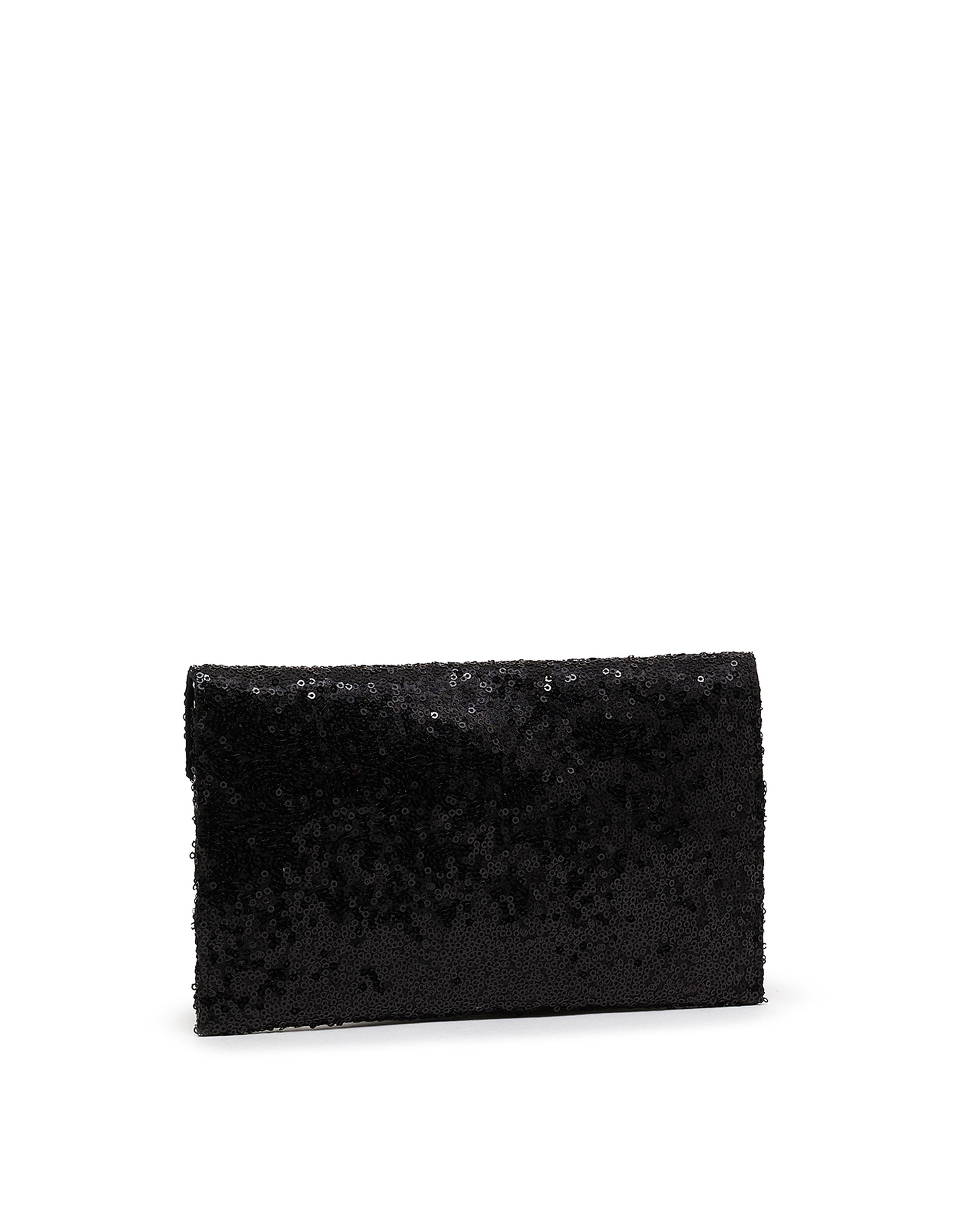Sequined Envelop Clutch with Sling