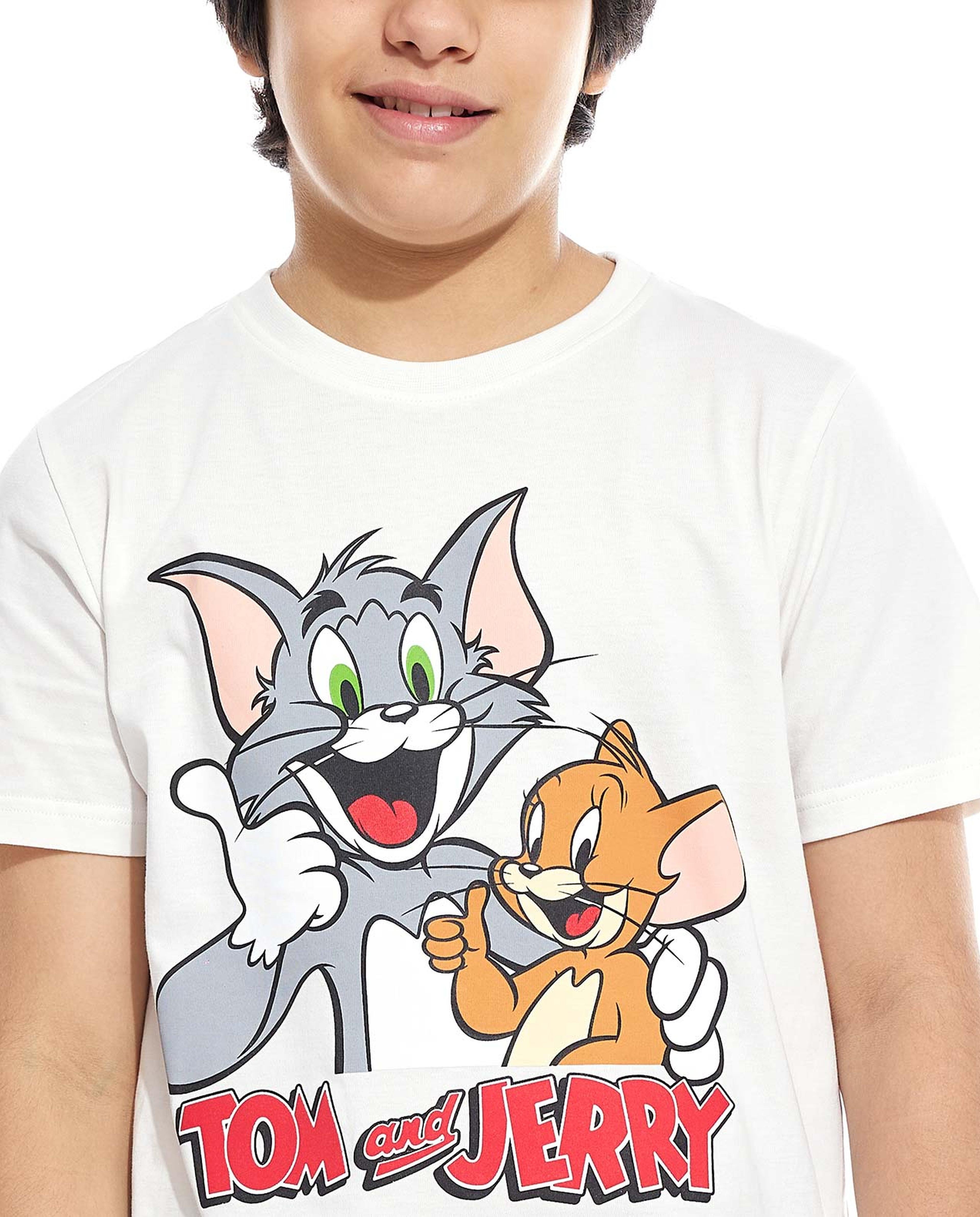 Tom & Jerry Print Pyjama Set