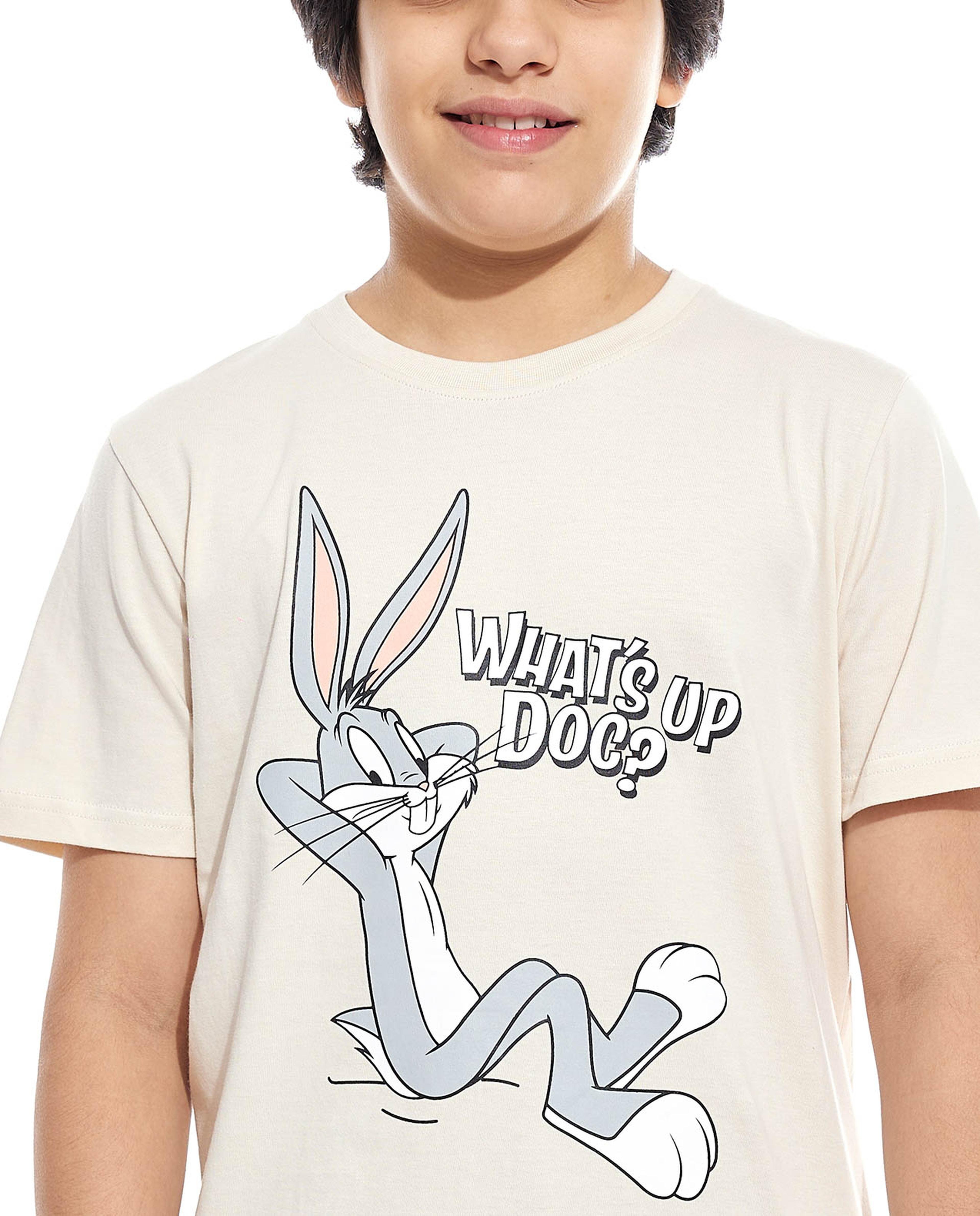 Bugs Bunny Printed Pyjama Set