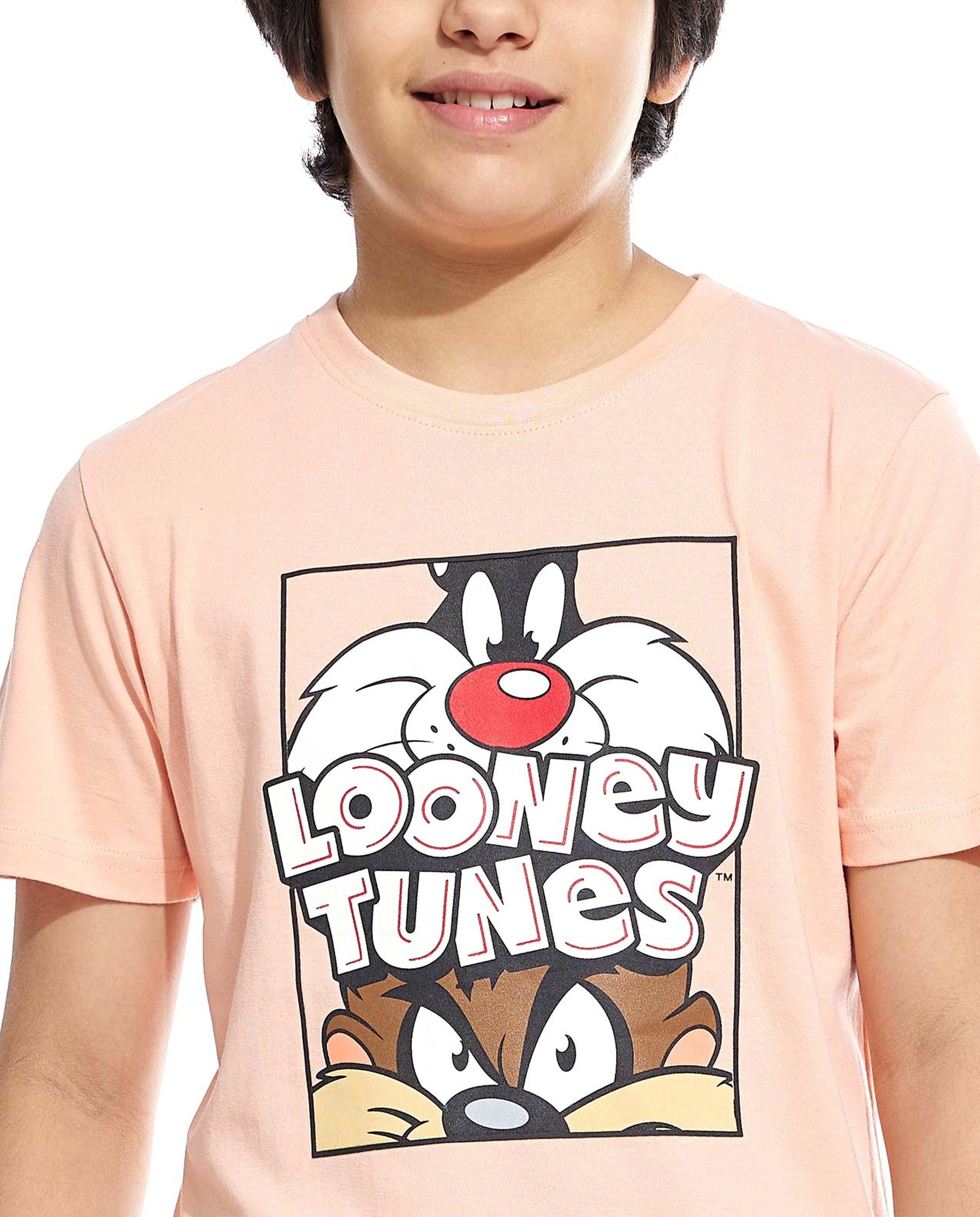 Looney Tunes Printed Pyjama Set