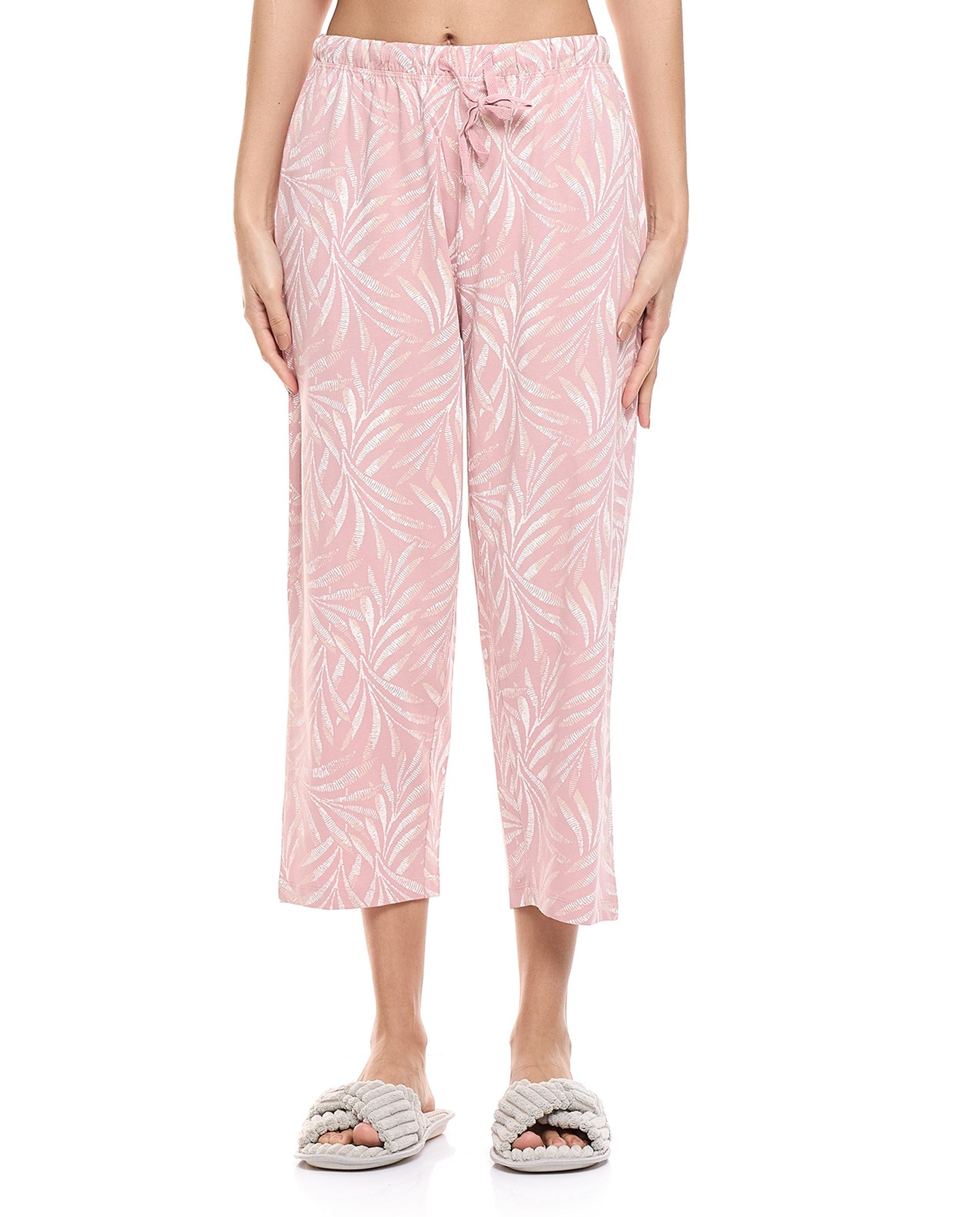 Printed Short Sleeves Pajama Set