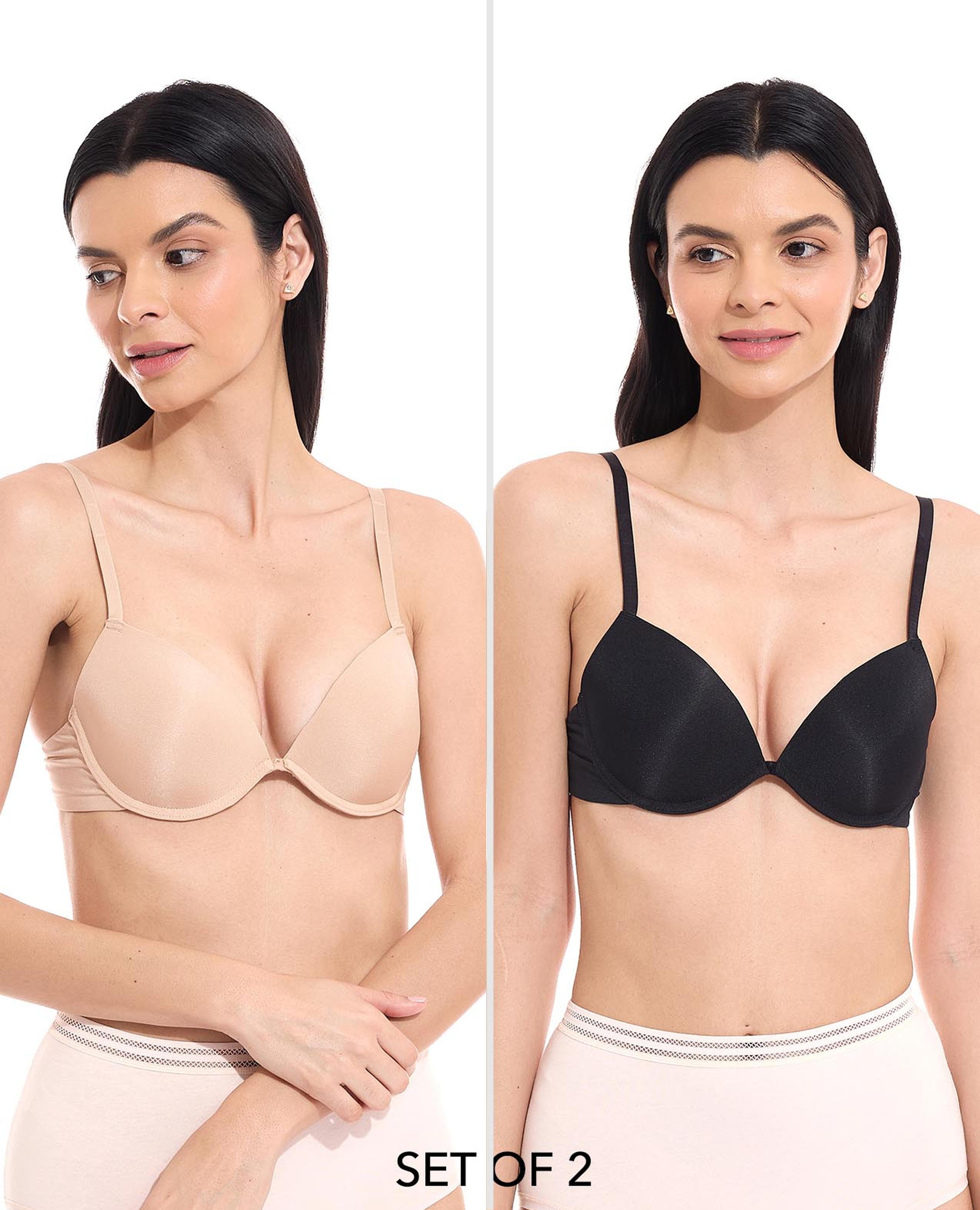 Pack of 2 Solid Balcony Bras