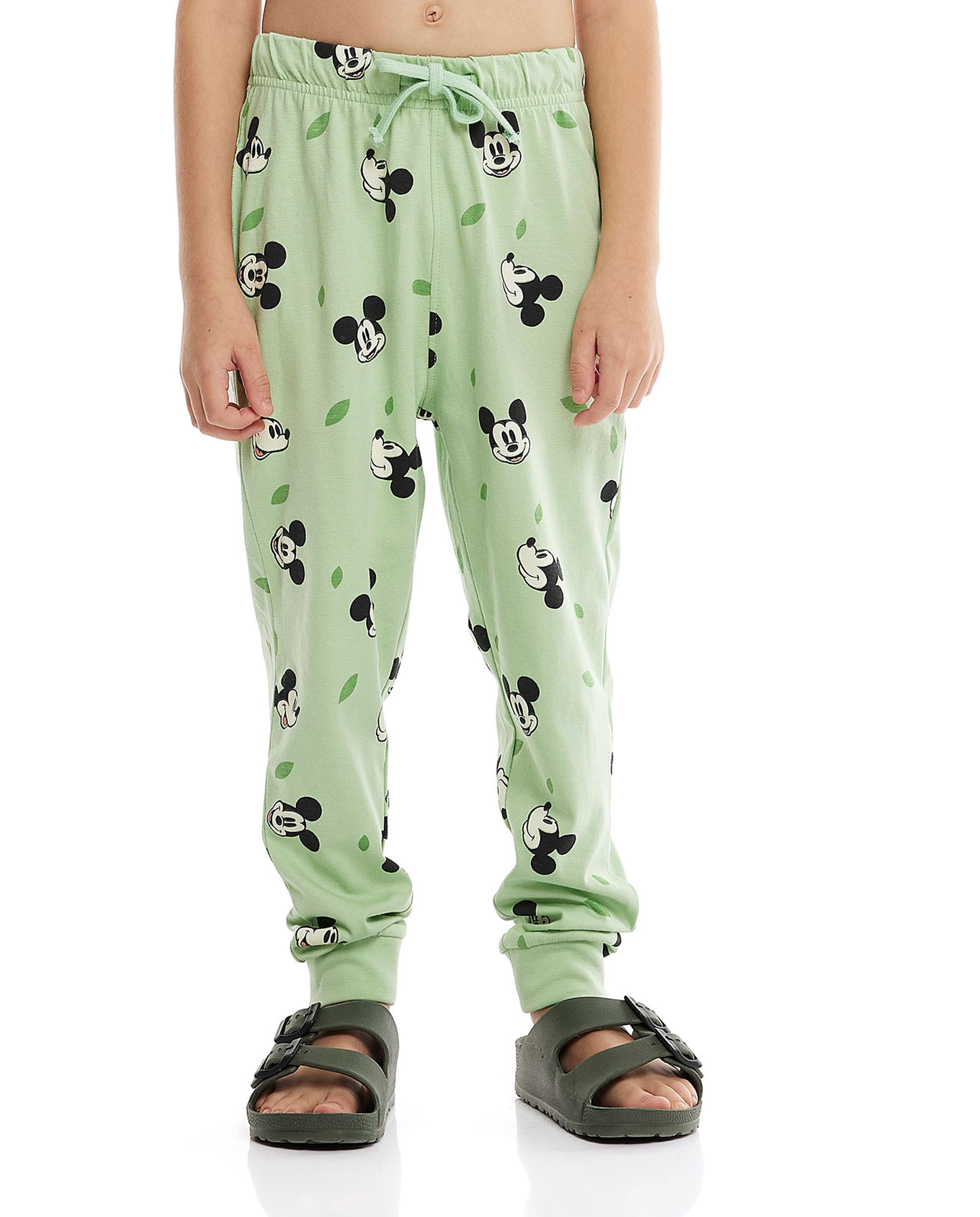 Mickey Mouse Printed Short Sleeves Pajama Set
