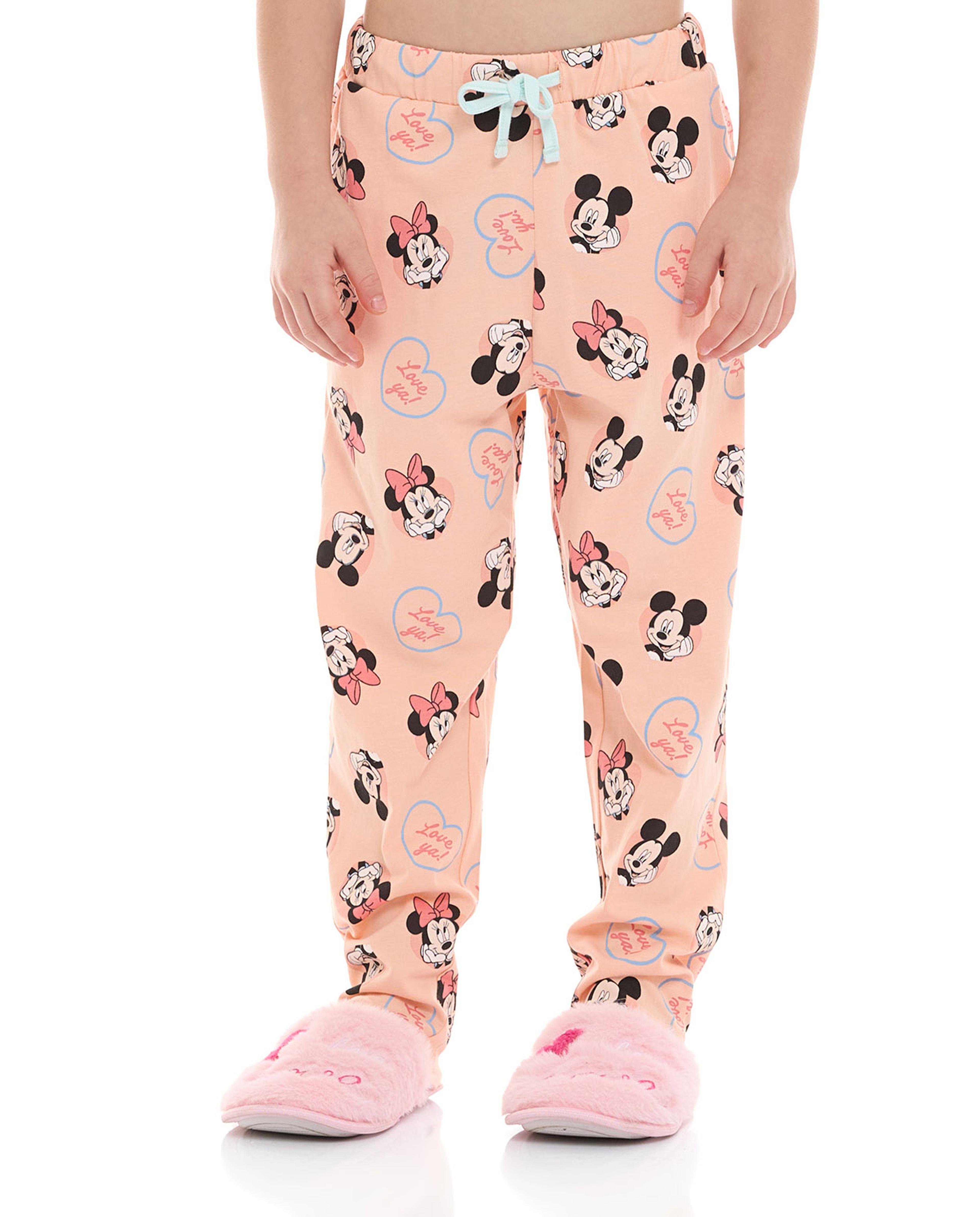 Minnie Mouse Printed Short Sleeves Pajama Set