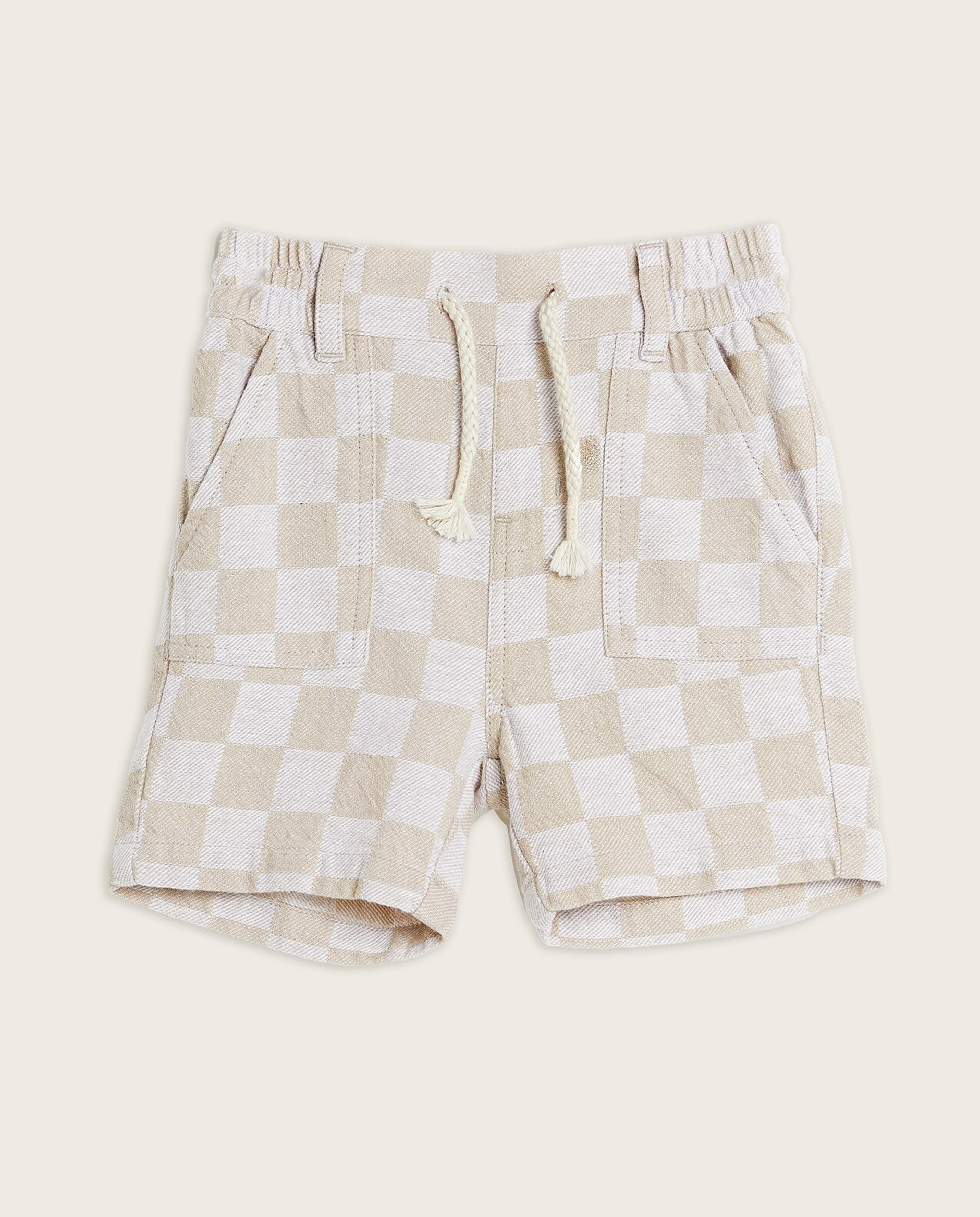 Checkered T-Shirt and Shorts Set
