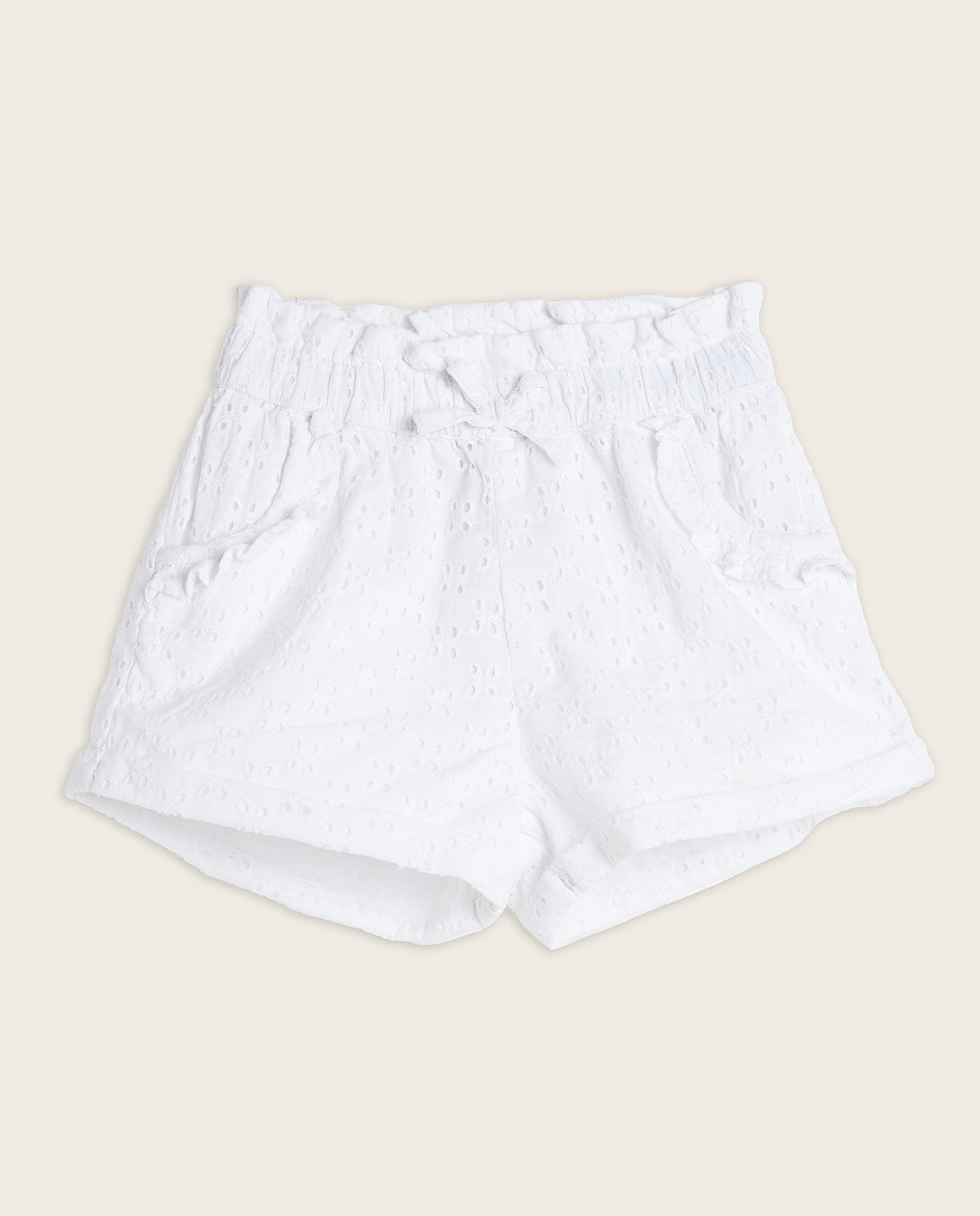 Solid Shorts with Elastic Waist