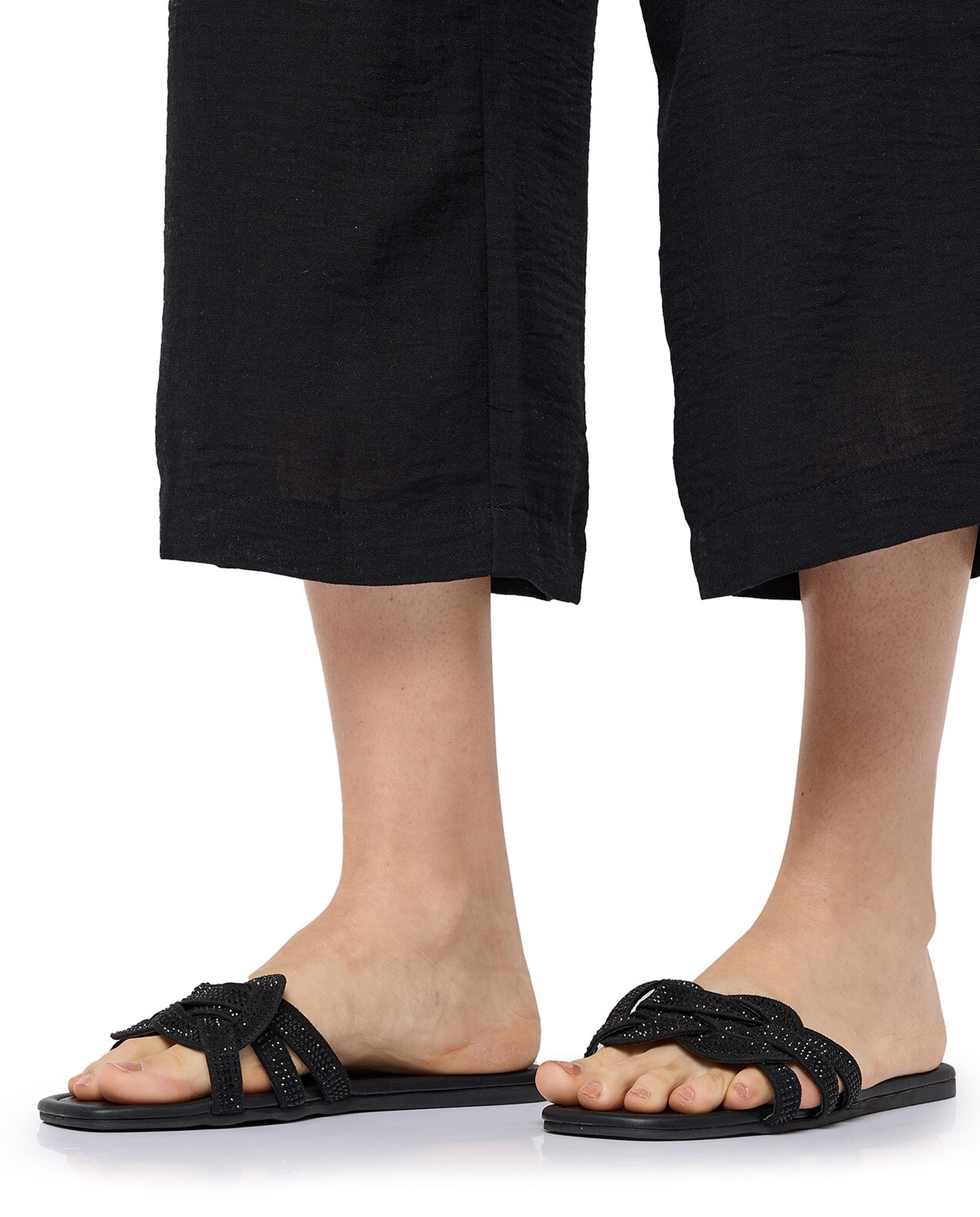 Braided Strap Flat Sandals