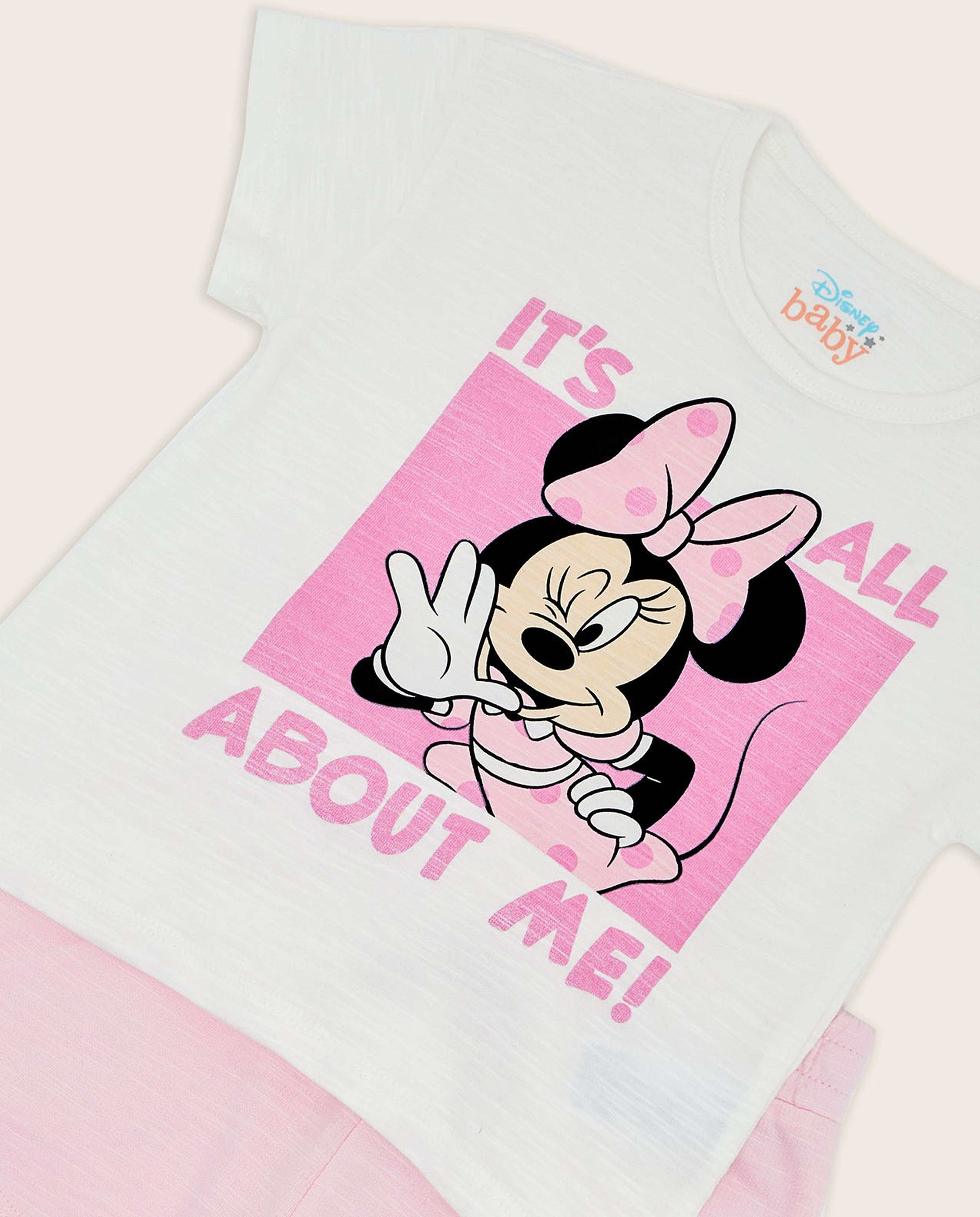 Minnie Mouse Print Clothing Set