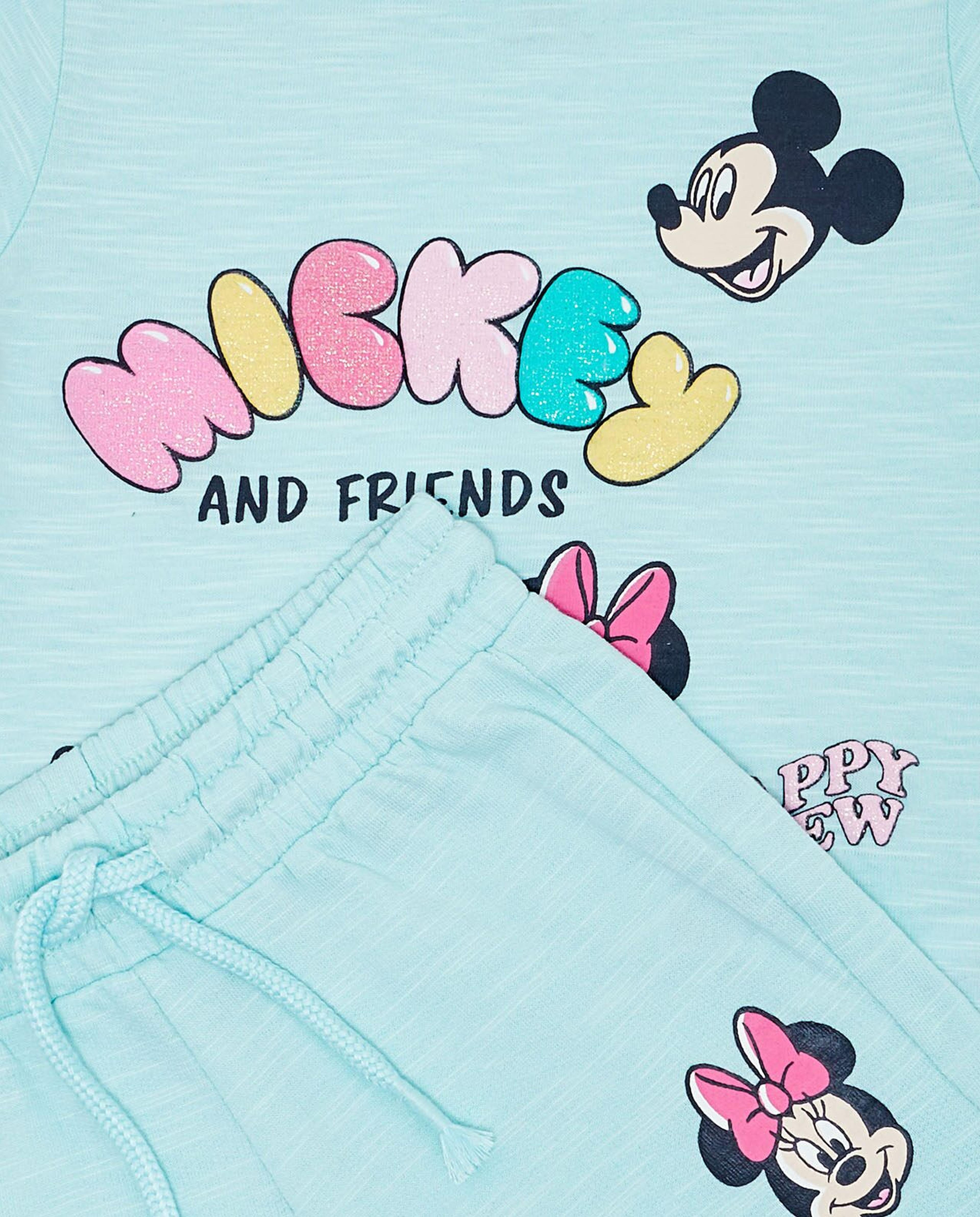 Mickey & Friends Print Clothing Set