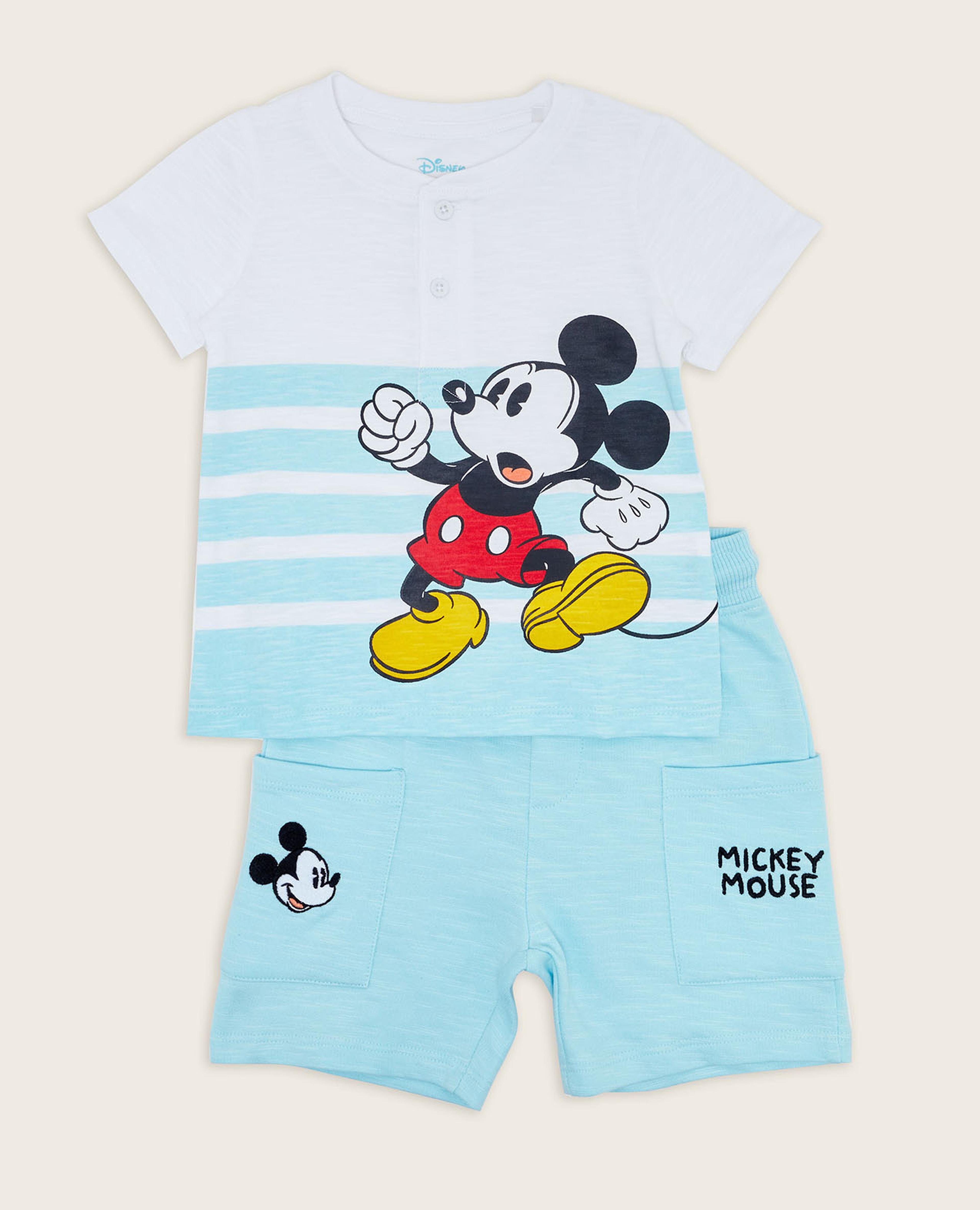 Mickey Mouse Print Clothing Set