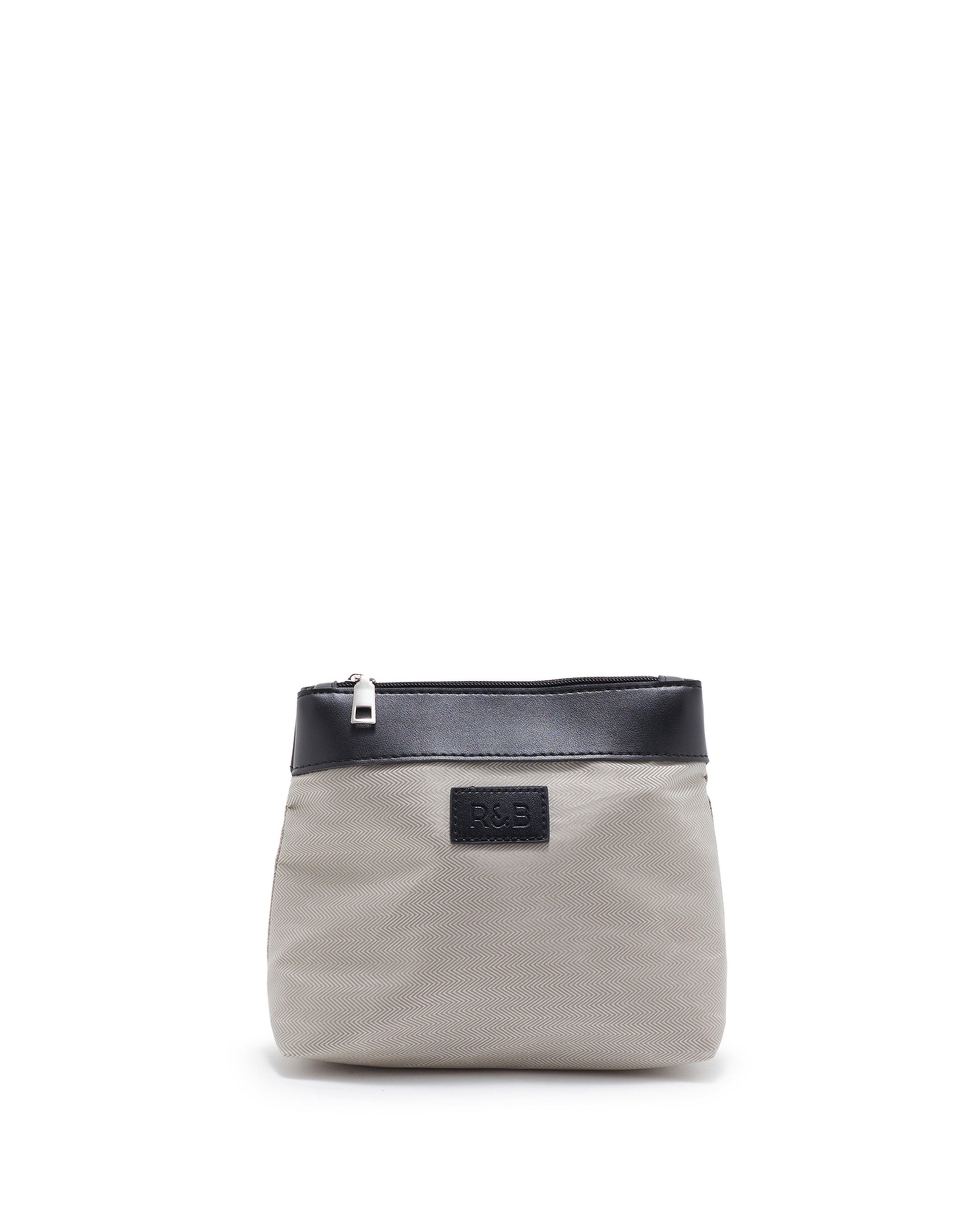 Solid Shoulder Bag with Pouch