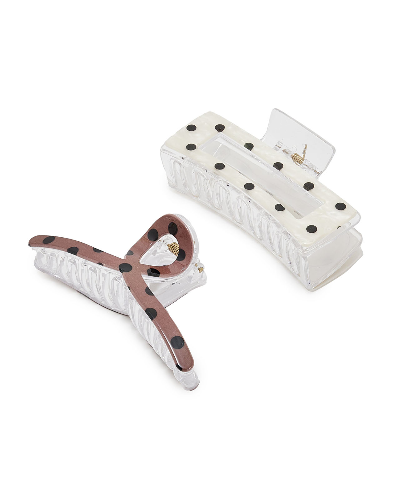 2 Pack Polka Dots Claw Clips