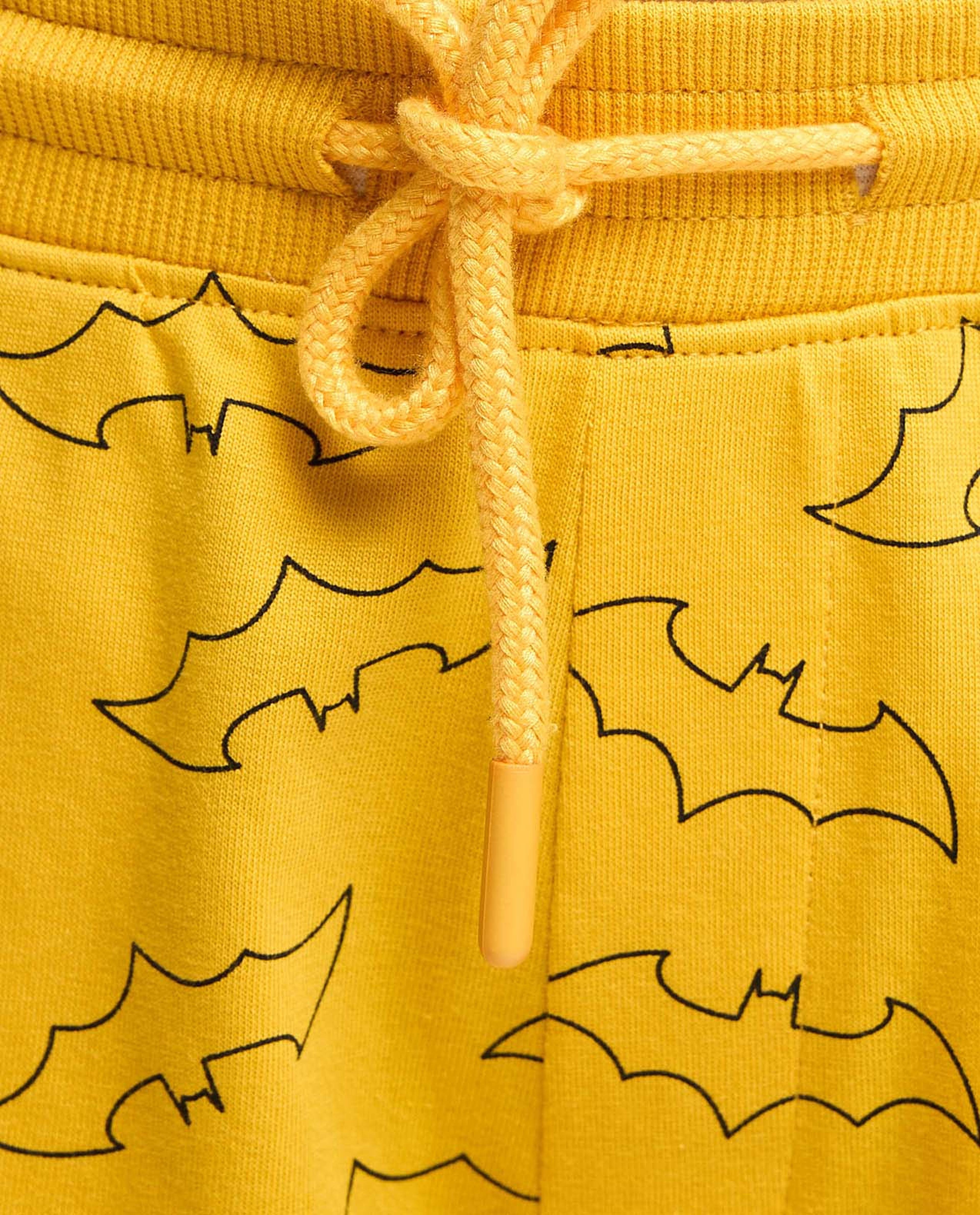2 Pack Batman Print Shorts with Drawstring Waist