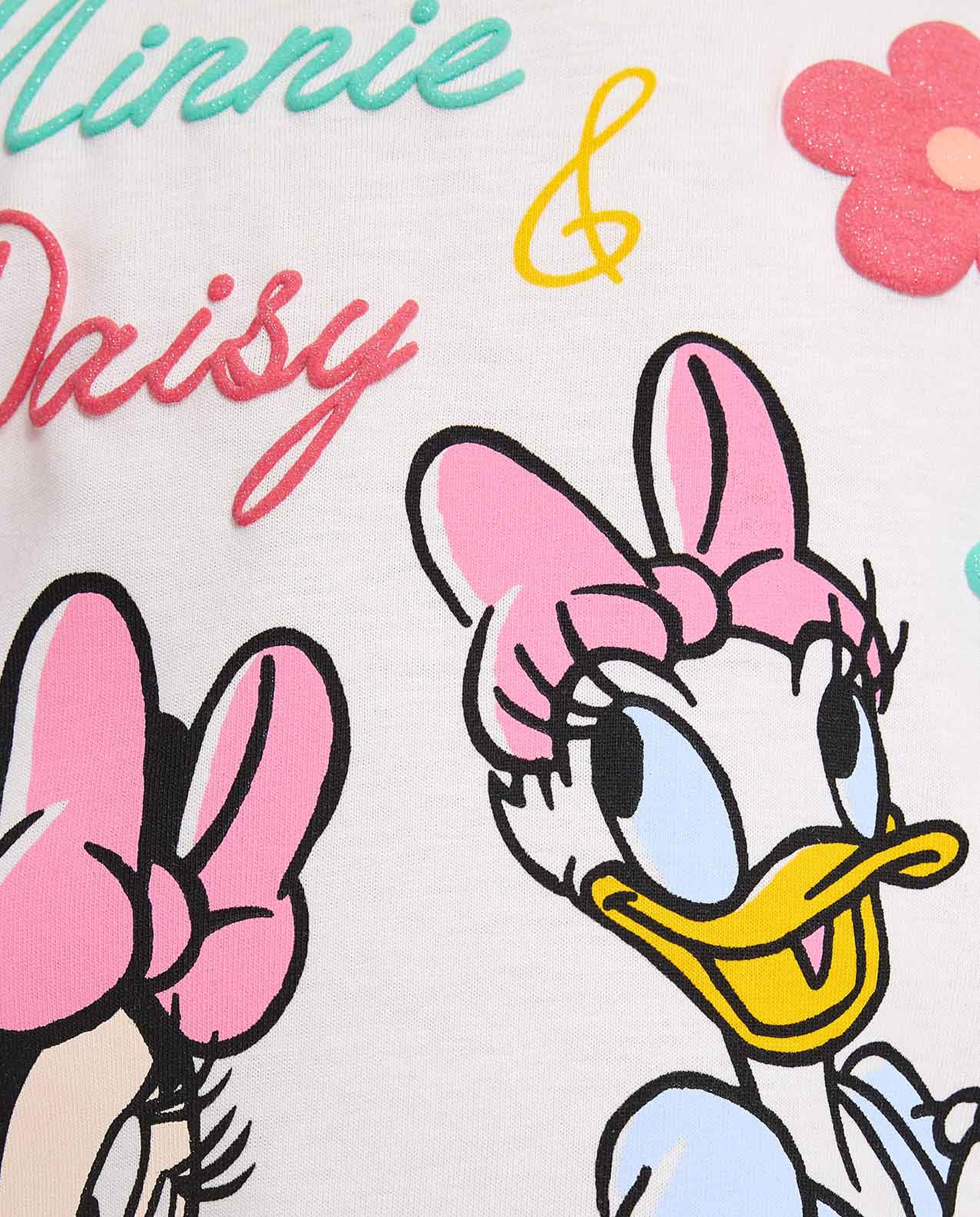 Minnie Mouse & Daisy Duck Print Sleeveless Top