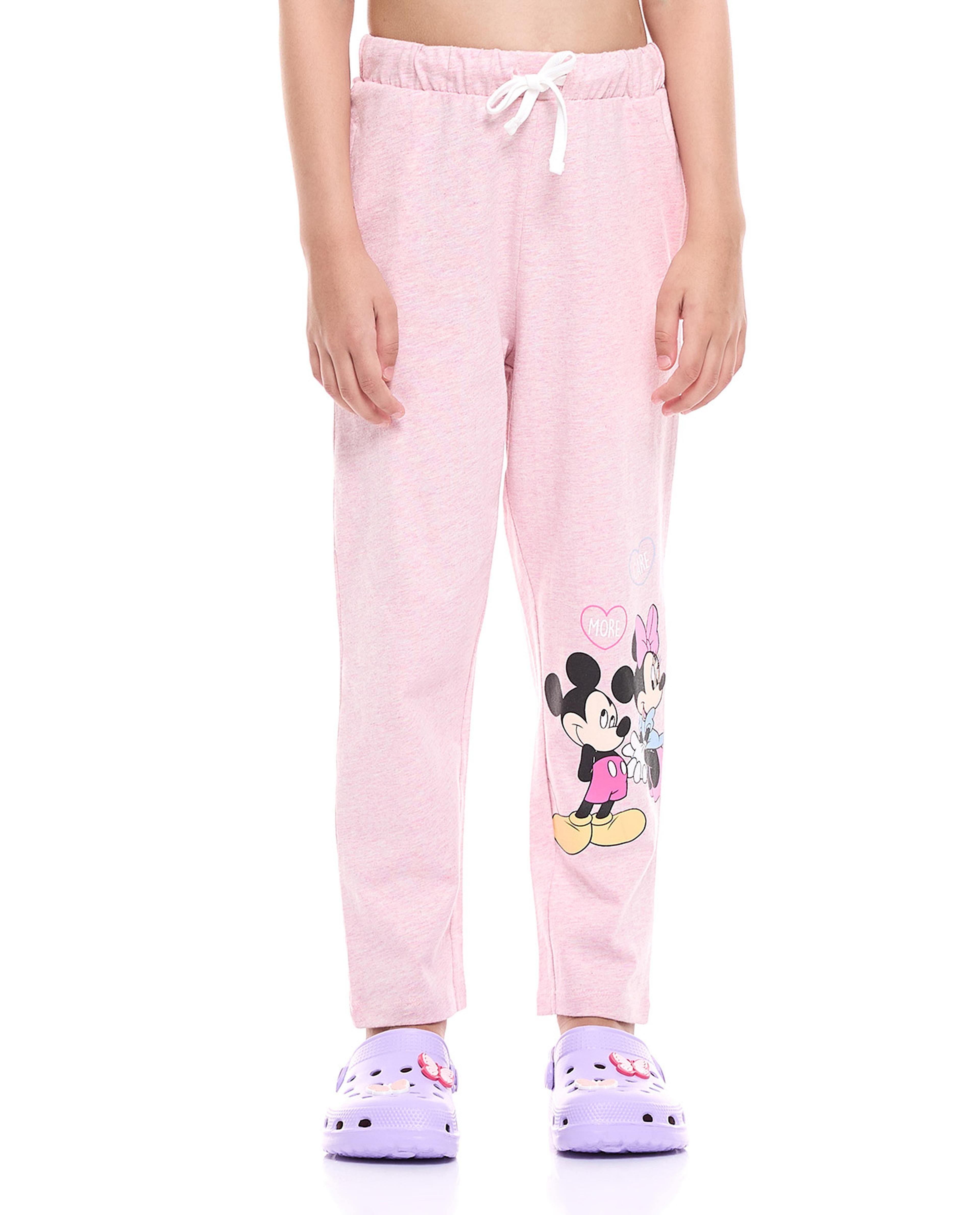 Mickey & Minnie Mouse Print Pyjama Set