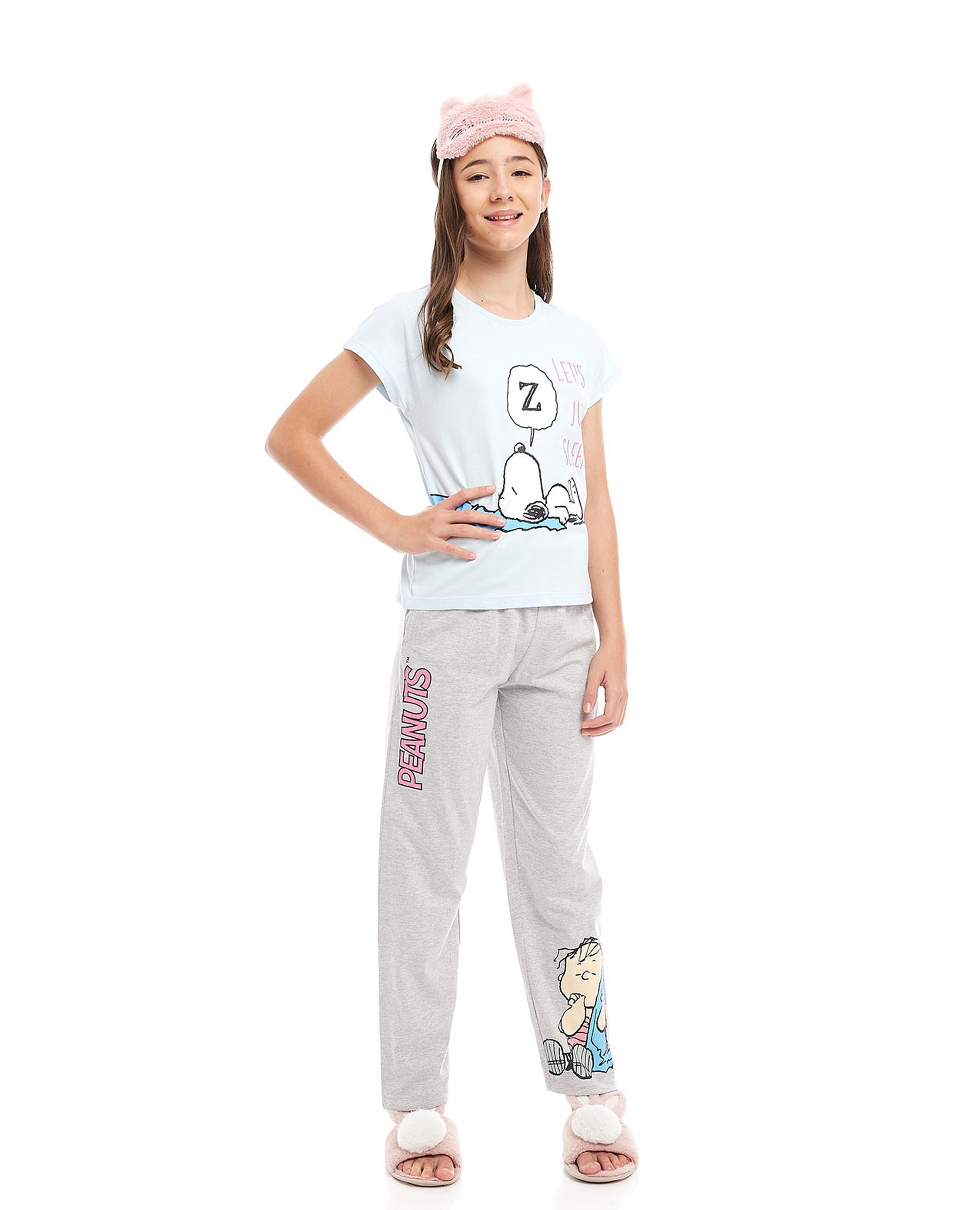 Snoopy Printed Pyjama Set