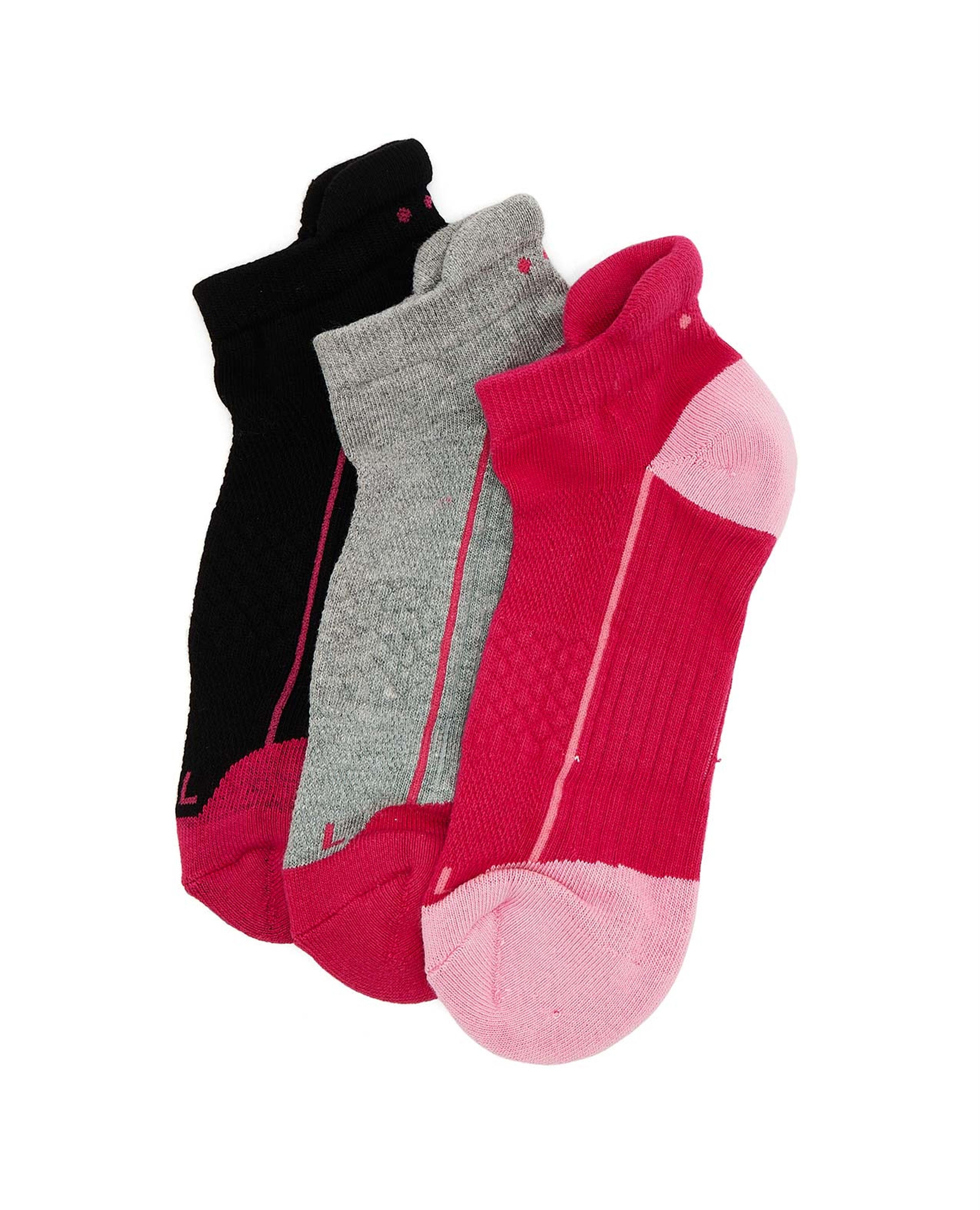 3 Pack Color Block Ankle Socks