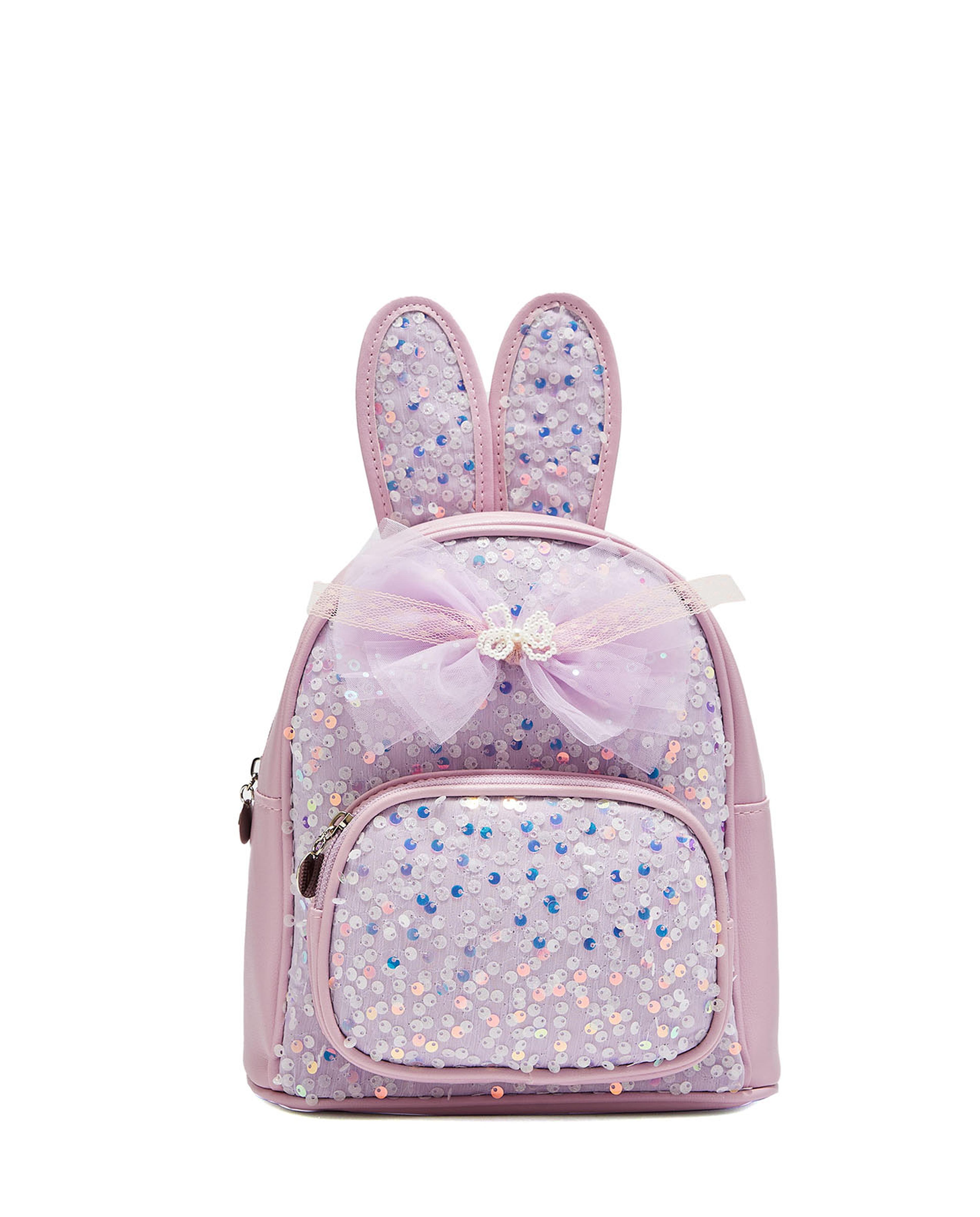 Sequined Zip-Around Backpack