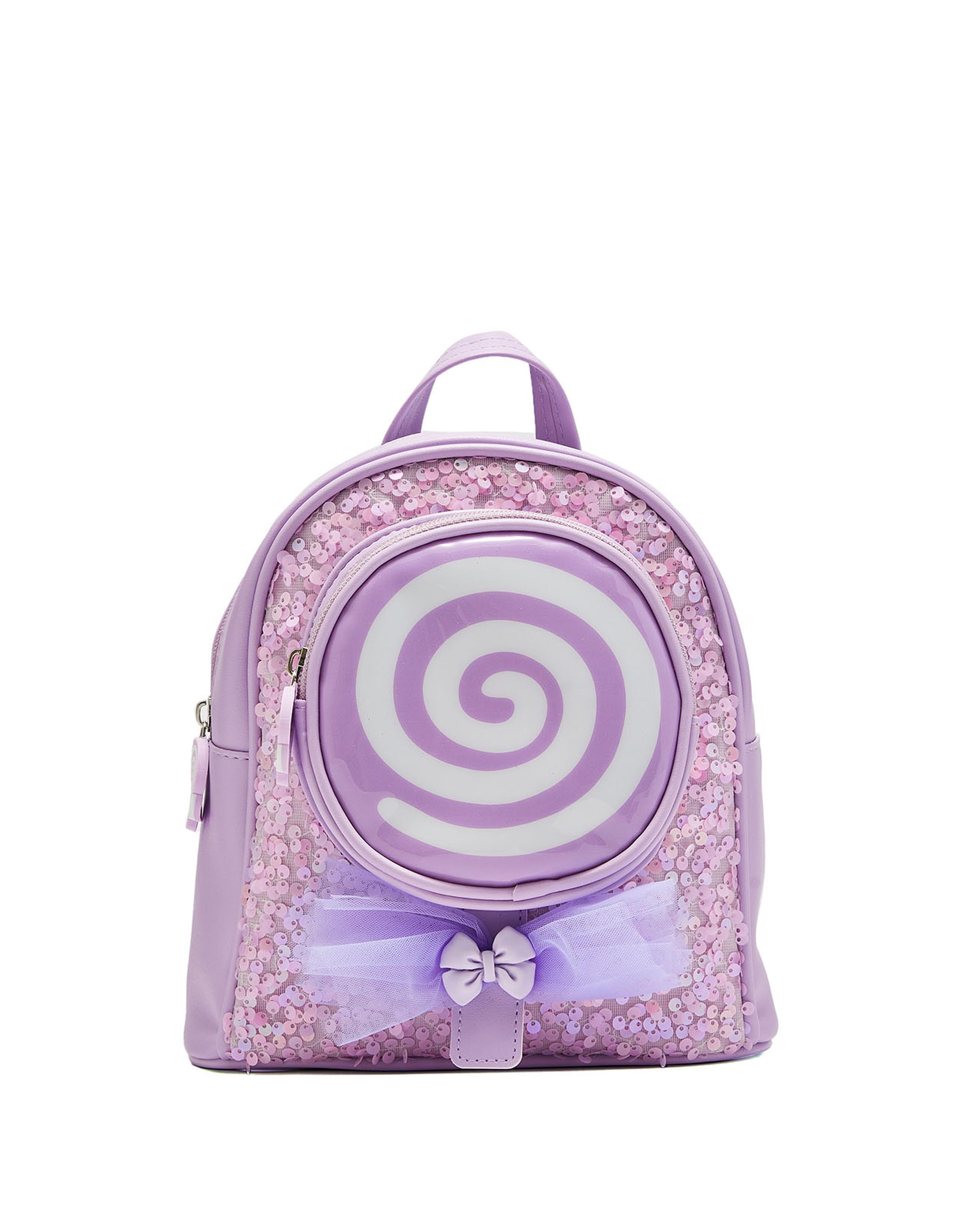 Sequined Zip-Around Backpack