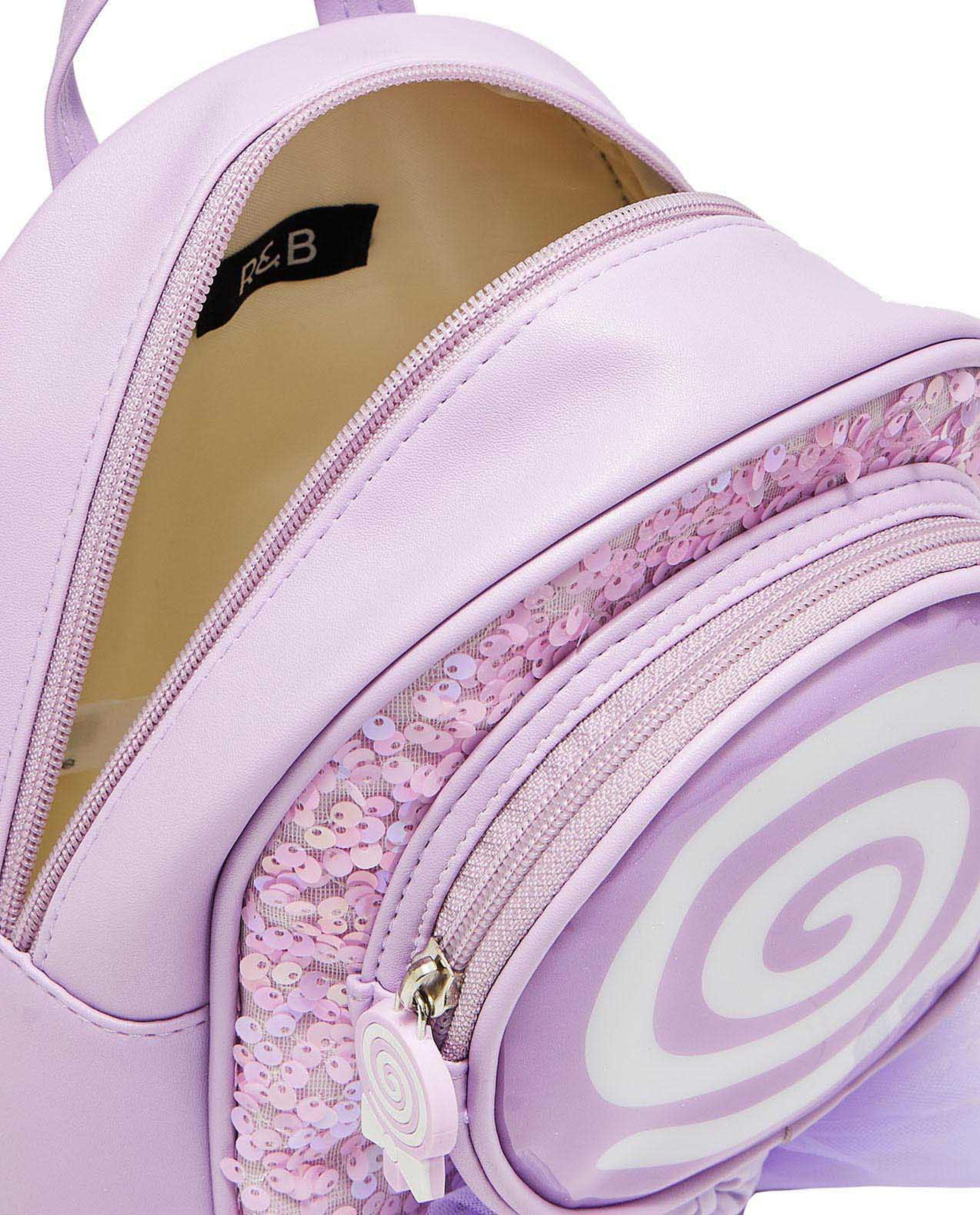 Sequined Zip-Around Backpack